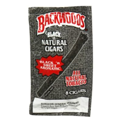 Backwoods Black 'n Natural Cigars, Black 'n Sweet Aromatic, 8 cigars
