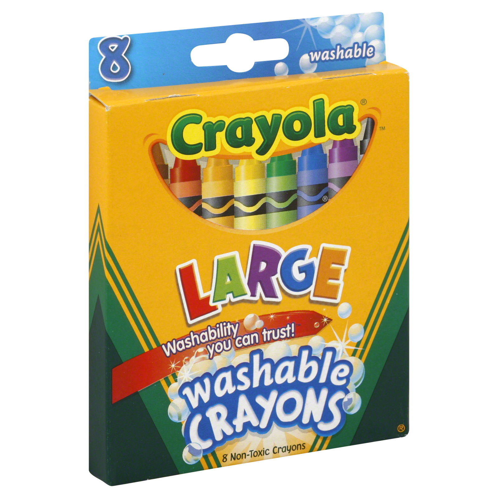 Crayola Crayons, Washable, Large, 8 crayons Shop Your Way Online