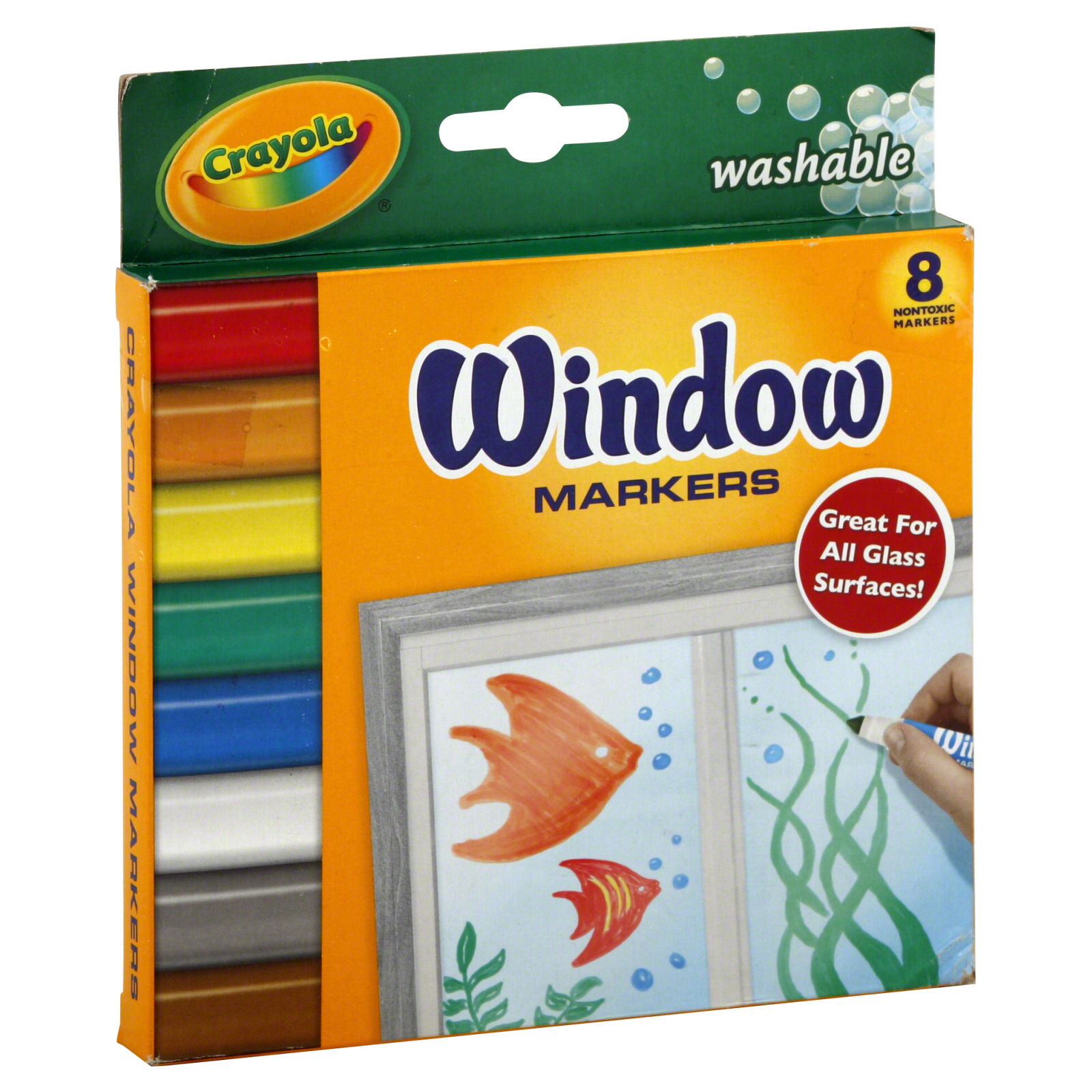 Crayola 30910811 Markers, Window, Washable,8 markers