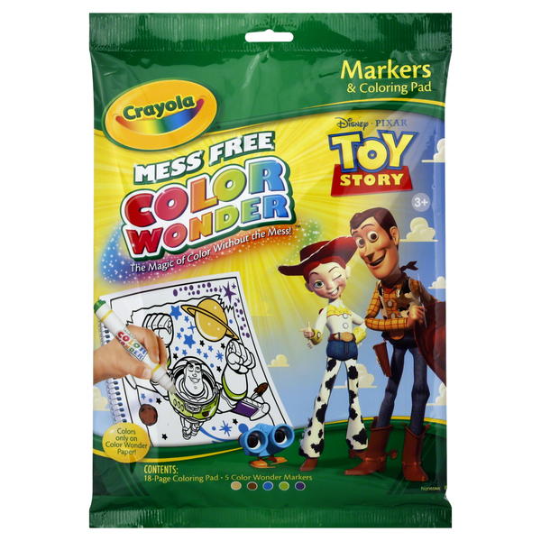 Crayola Mess Free Color Wonder Markers & Coloring Pad, Disney-Pixar Toy ...