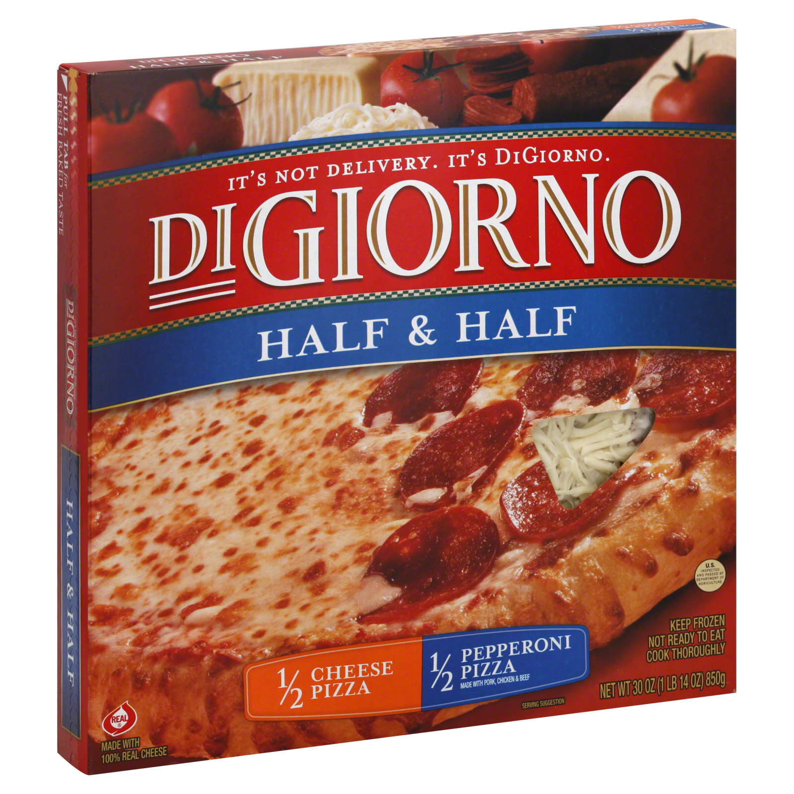 Digiorno Pizza, Half & Half, 1/2 Cheese 1/2 Pepperoni, 30 oz (1 lb 14 oz) 850 g at Kmart.com