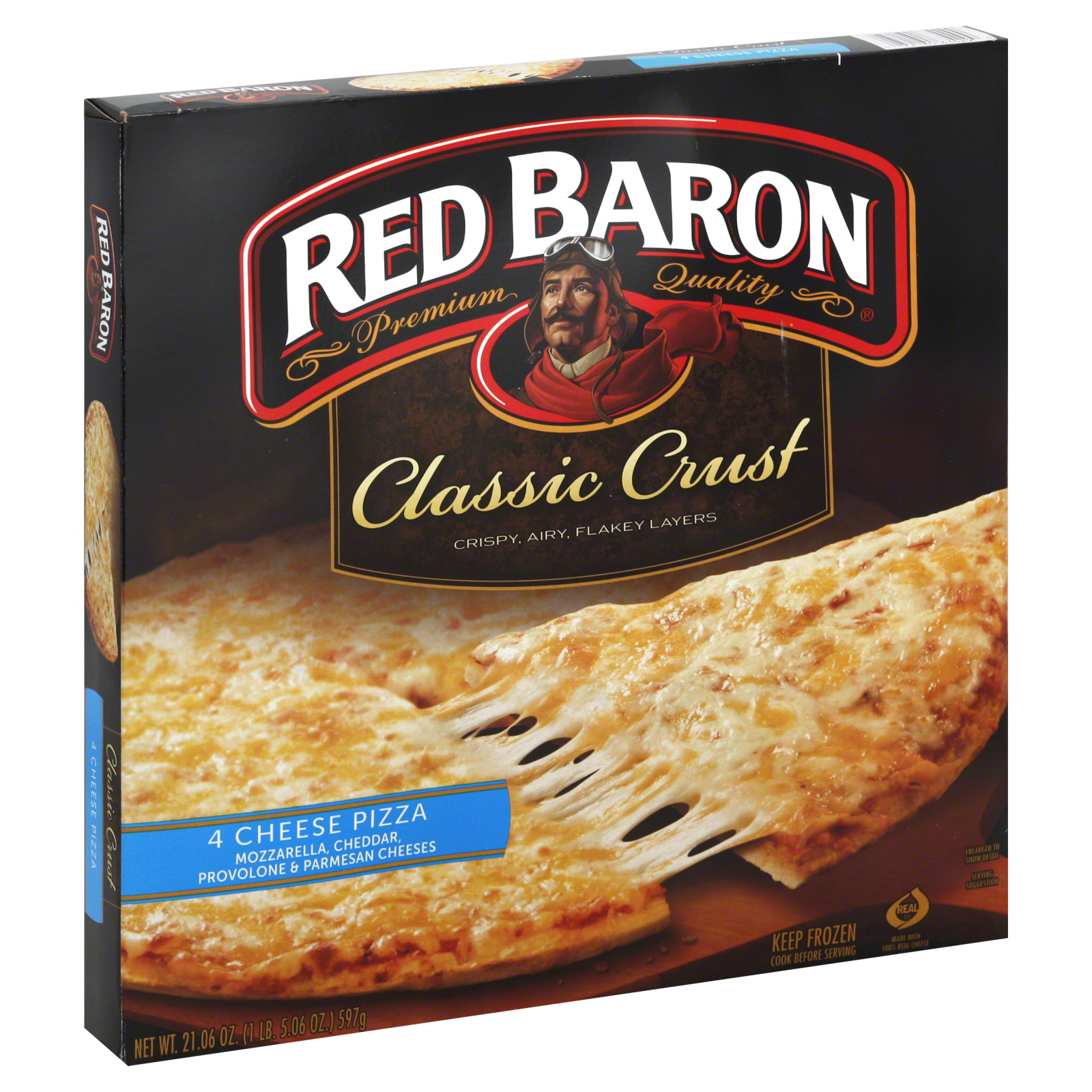 Red Baron Pizza, Classic Crust, 4 Cheese, 21.06 oz (1 lb 5.06 oz) 597 g at Kmart.com