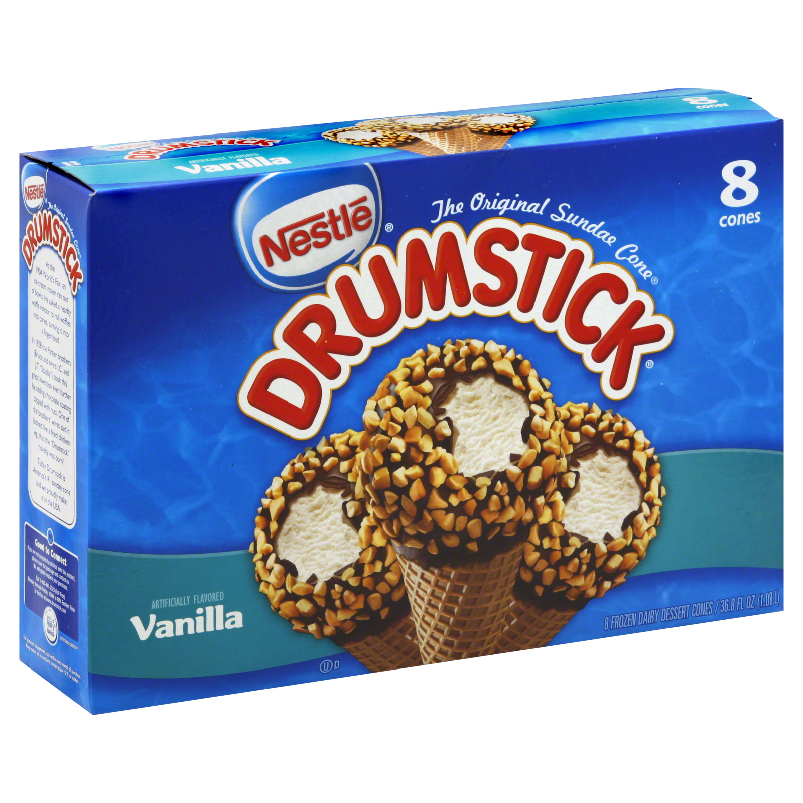 Drumstick Sundae Cone, The Original, Vanilla, 8 cones [36.8 fl oz (1.08 lt)] at Kmart.com