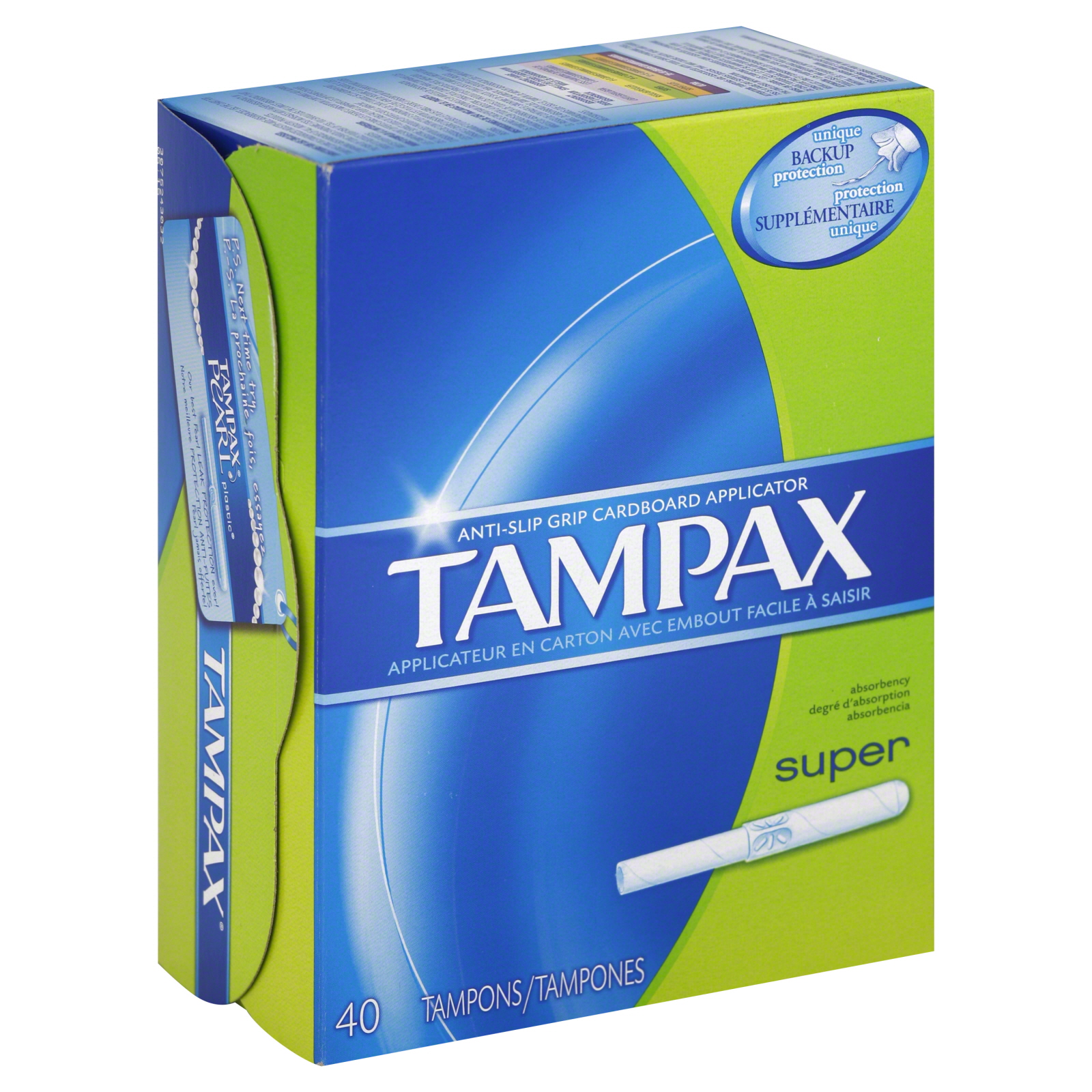 UPC 073010321106 Tampax Tampons, Cardboard Applicator, Super