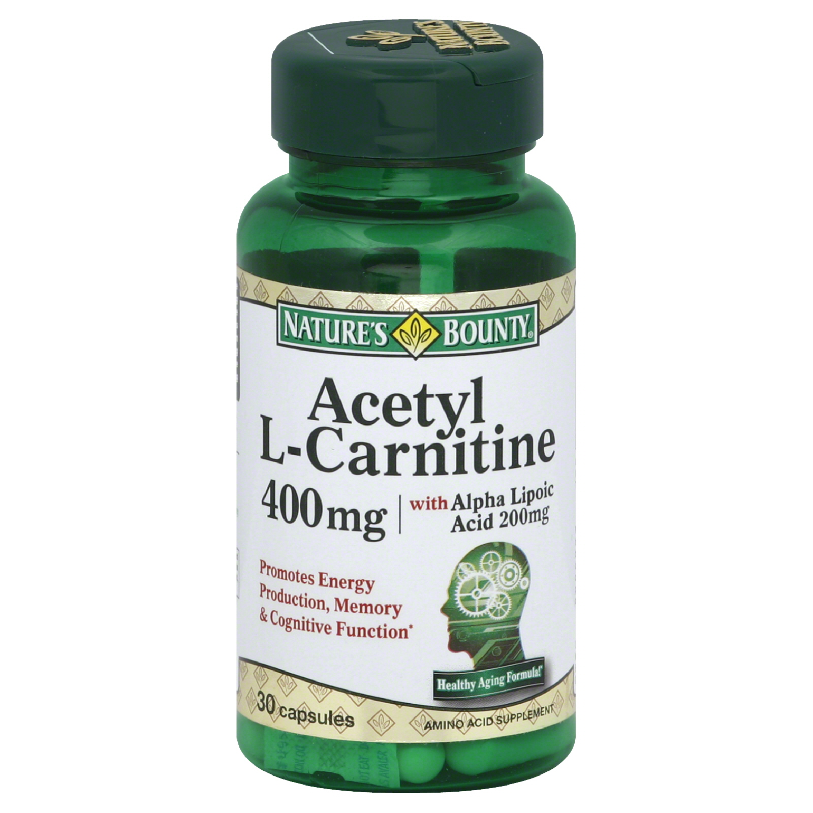 UPC 074312660702 product image for Acetyl L-Carnitine, 400 mg, with Alpha Lipoic Acid 200 mg, Capsules, 30 capsules | upcitemdb.com
