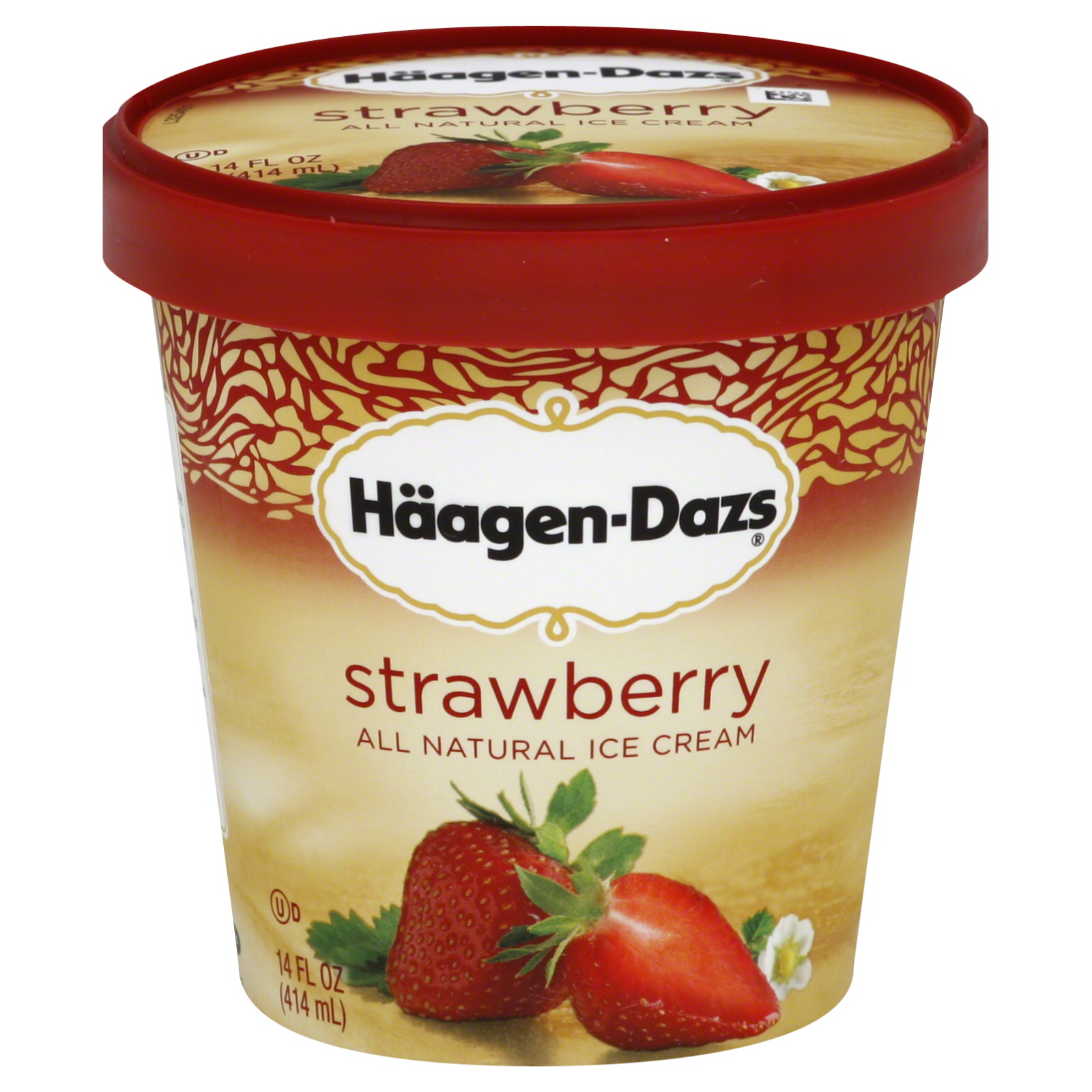 Haagen-Dazs Ice Cream, All Natural, Strawberry, 14 fl oz (414 ml) at Kmart.com