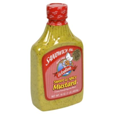 UPC 074680000827 product image for Sandwich Pal Mustard, Sweet & Spicy, 16 oz (1 lb) 453.6 g | upcitemdb.com