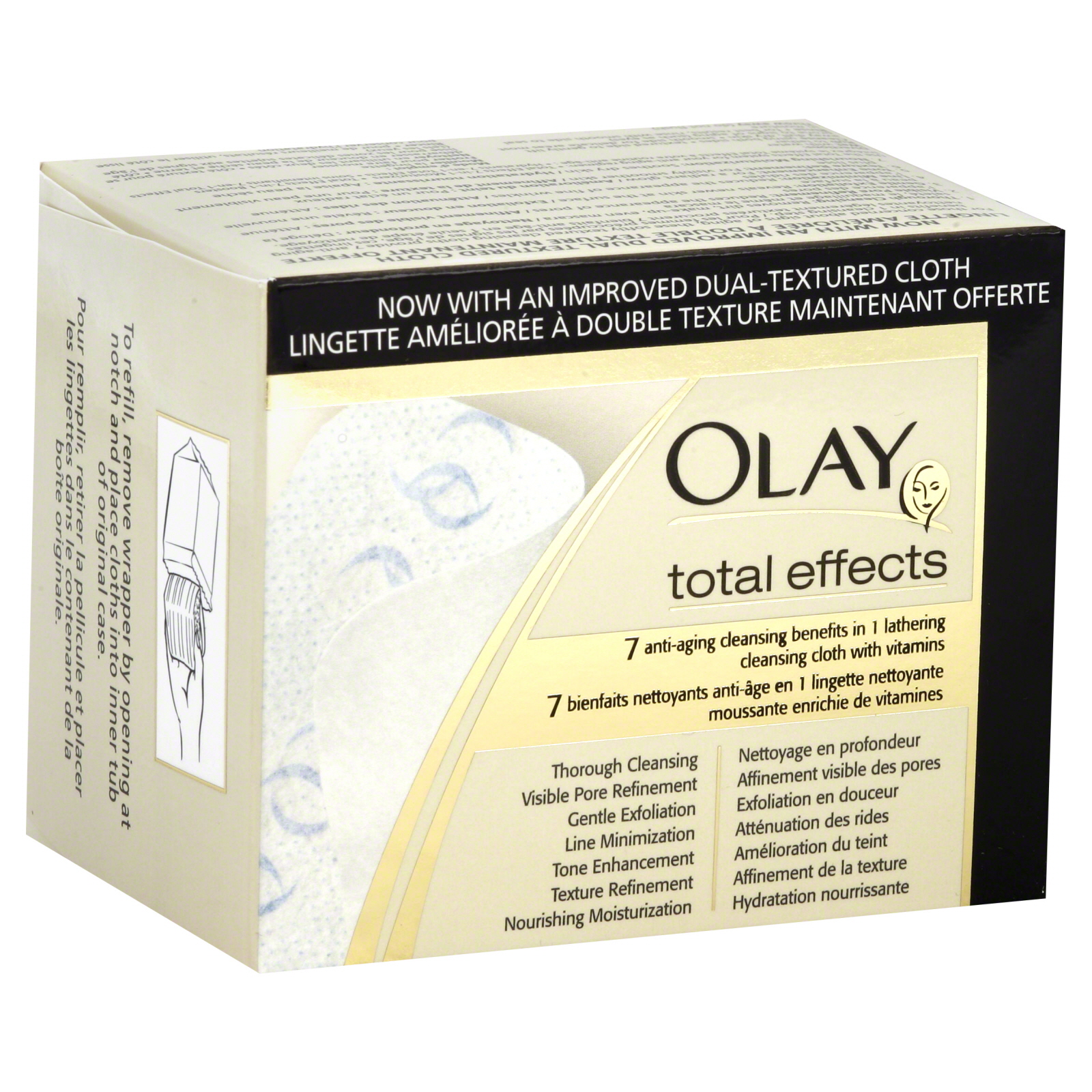 UPC 075609002809 product image for Olay Total Effects Cleansing Cloths, 7 in 1 Anti Aging Cleanser, 30 cloths - RIC | upcitemdb.com