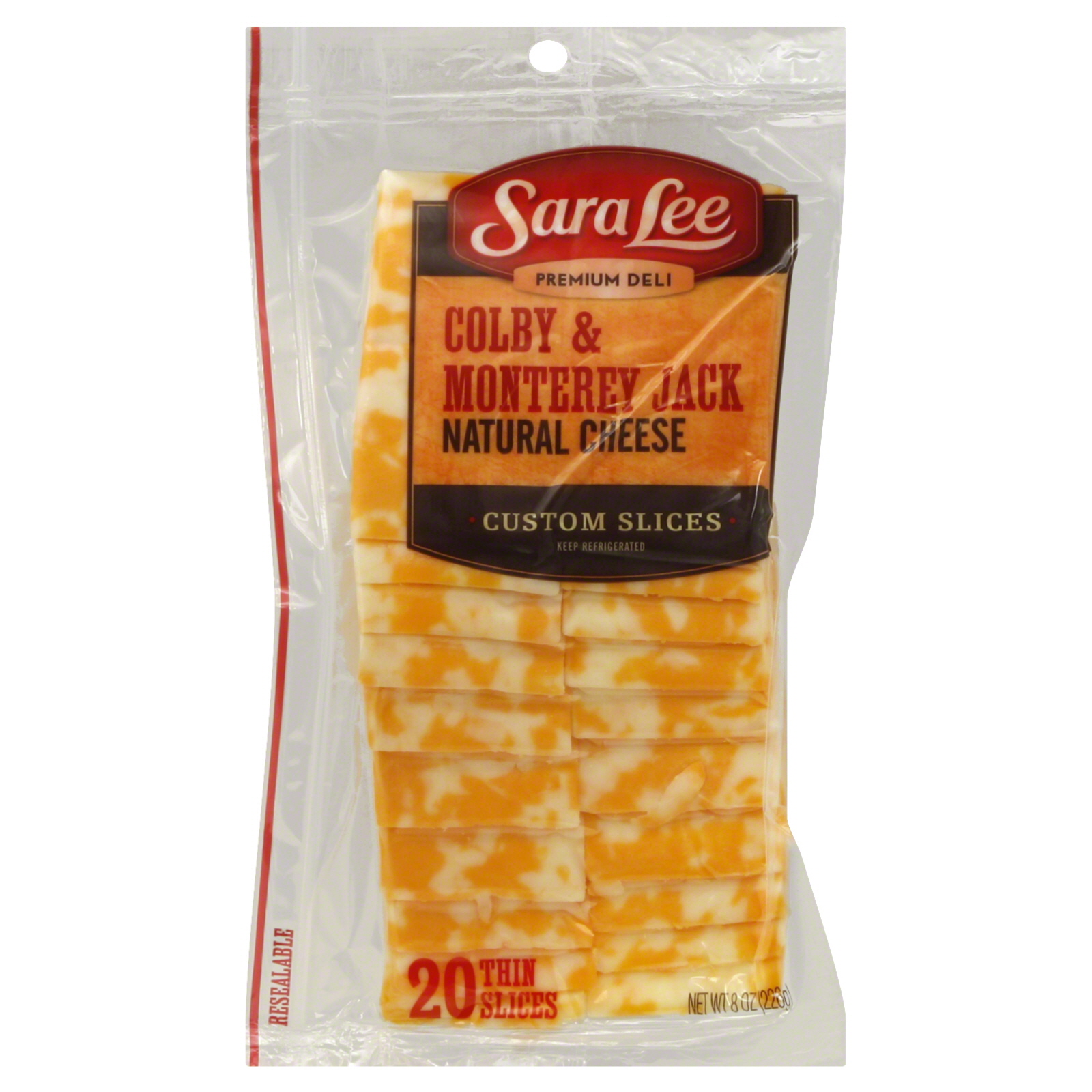 UPC 075971402085 Premium Deli Cheese, Natural, Thin Slices, Colby