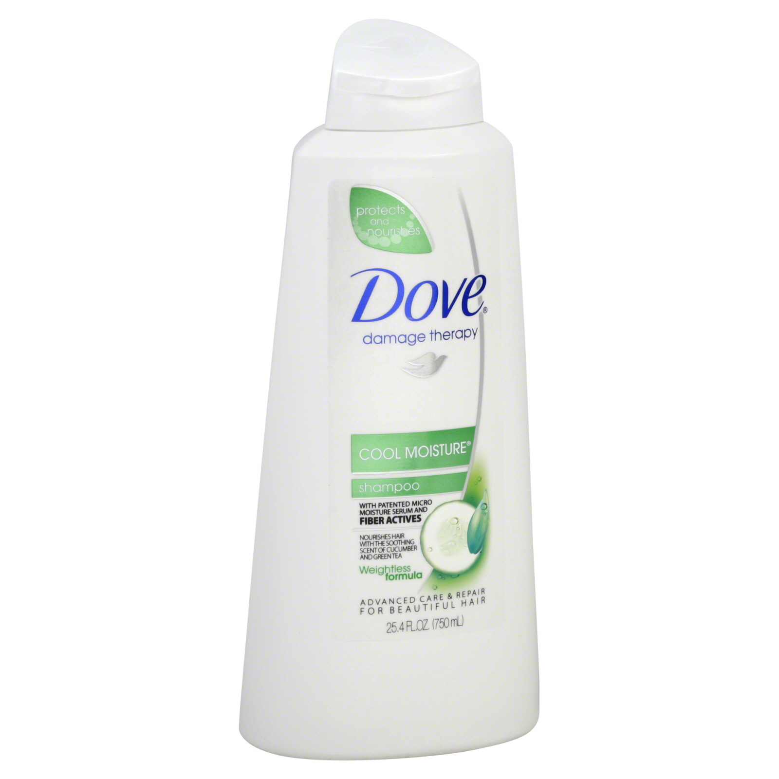 UPC 079400206800 product image for Dove Damage Therapy Shampoo, Cool Moisture, 25.4 fl oz (750 ml) | upcitemdb.com