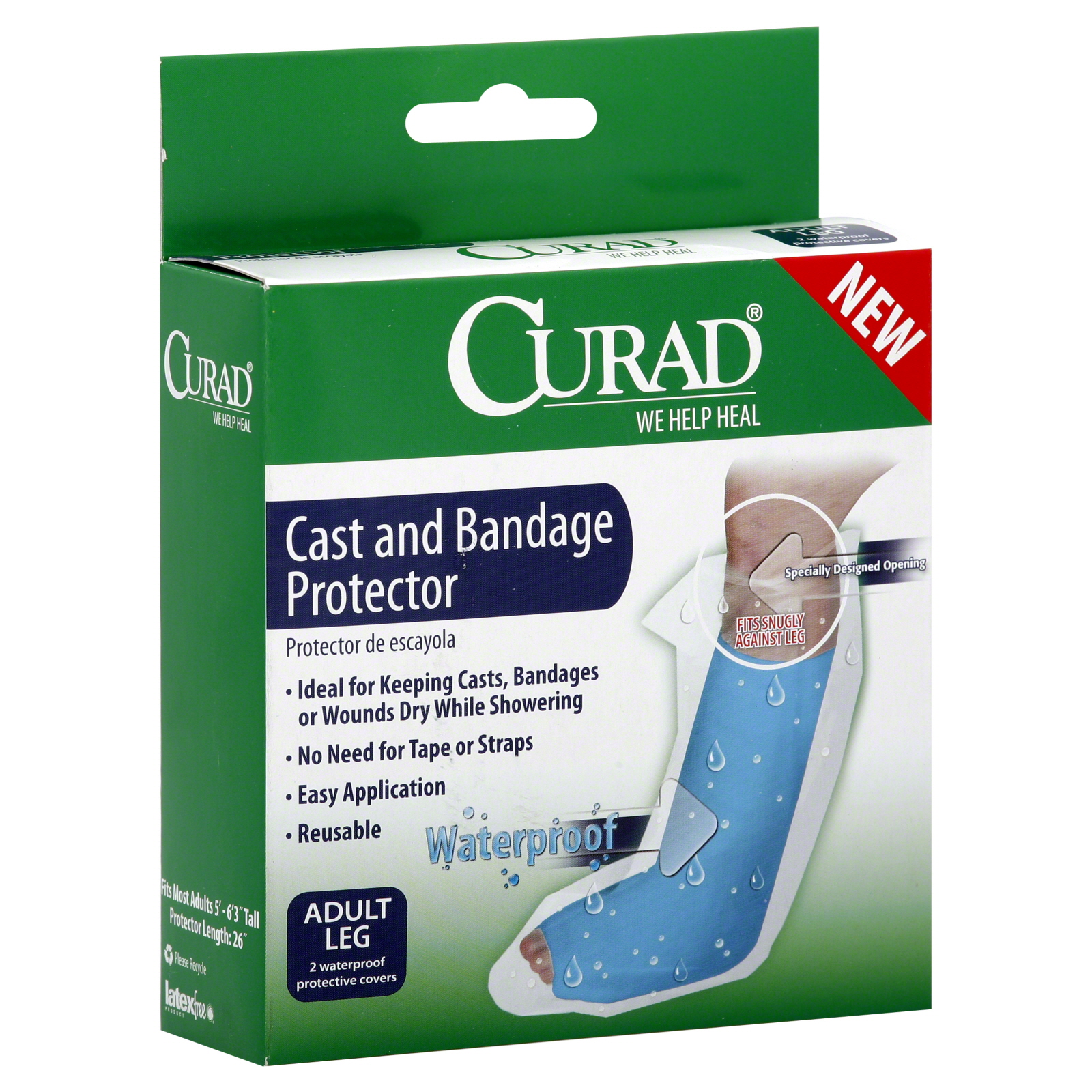 Medline Cast and Bandage Protector, Waterproof, Adult Arm, 2 covers Health & Wellness First