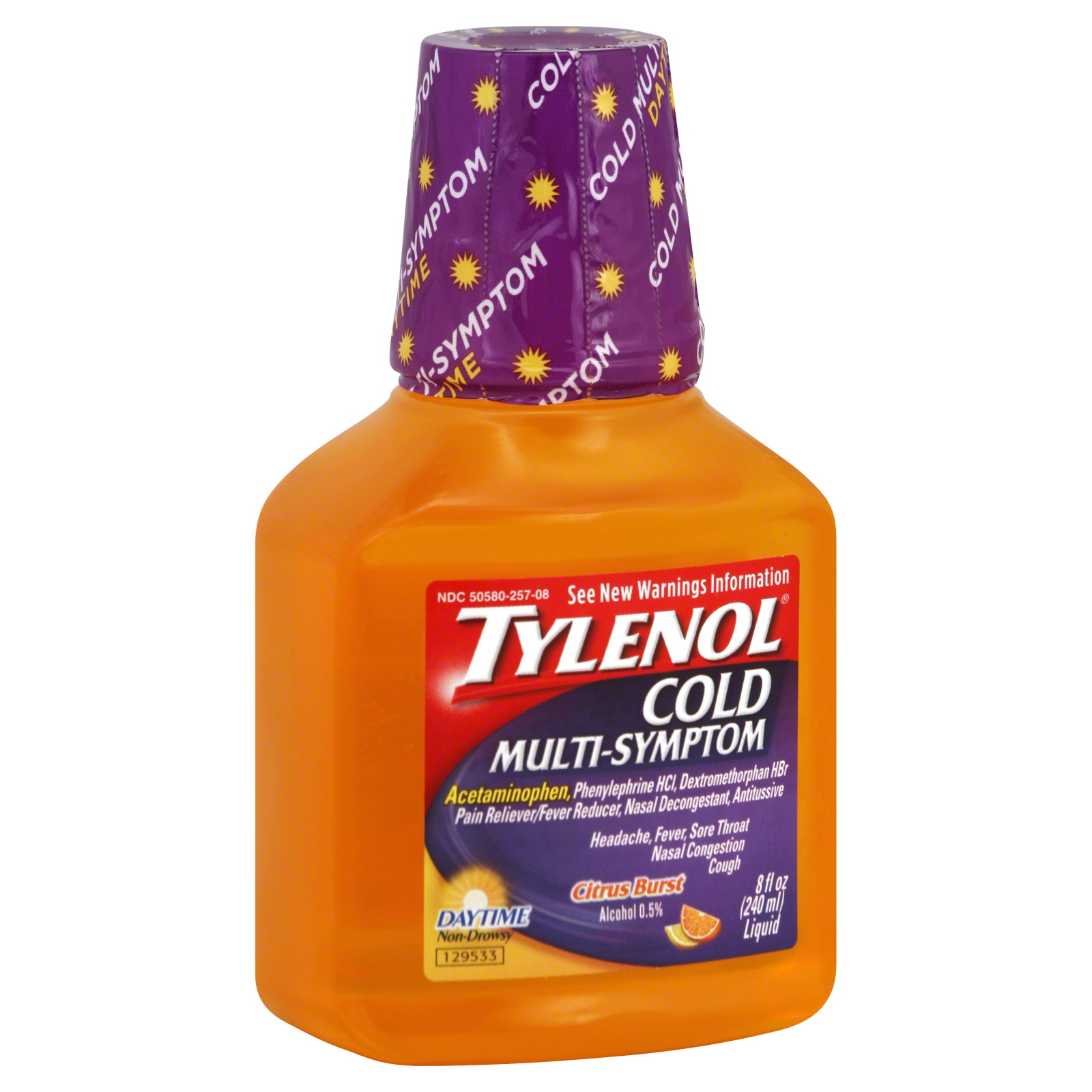 Tylenol Cold Sore Throat, Extra Strength, Cool Burst, Liquid, 8 fl oz (240 ml) Health & Wellness