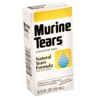 Murine Tears Lubricant Eye Drops, Natural Tears Formula, 0.5 fl oz (15 ml)