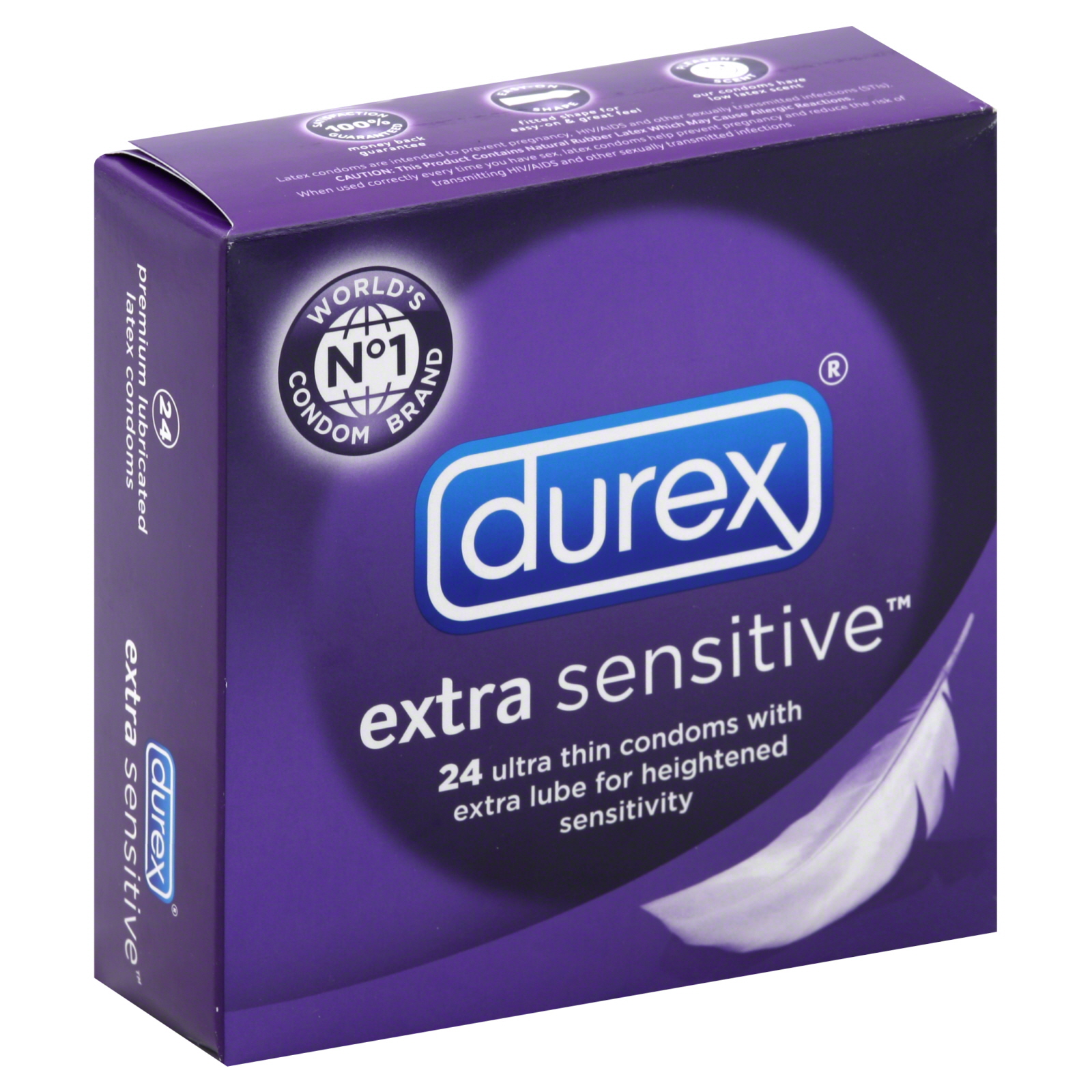 Durex Extra Sensitive Condoms, Ultra Thin, with Extra Lube, 24 condoms at Kmart.com
