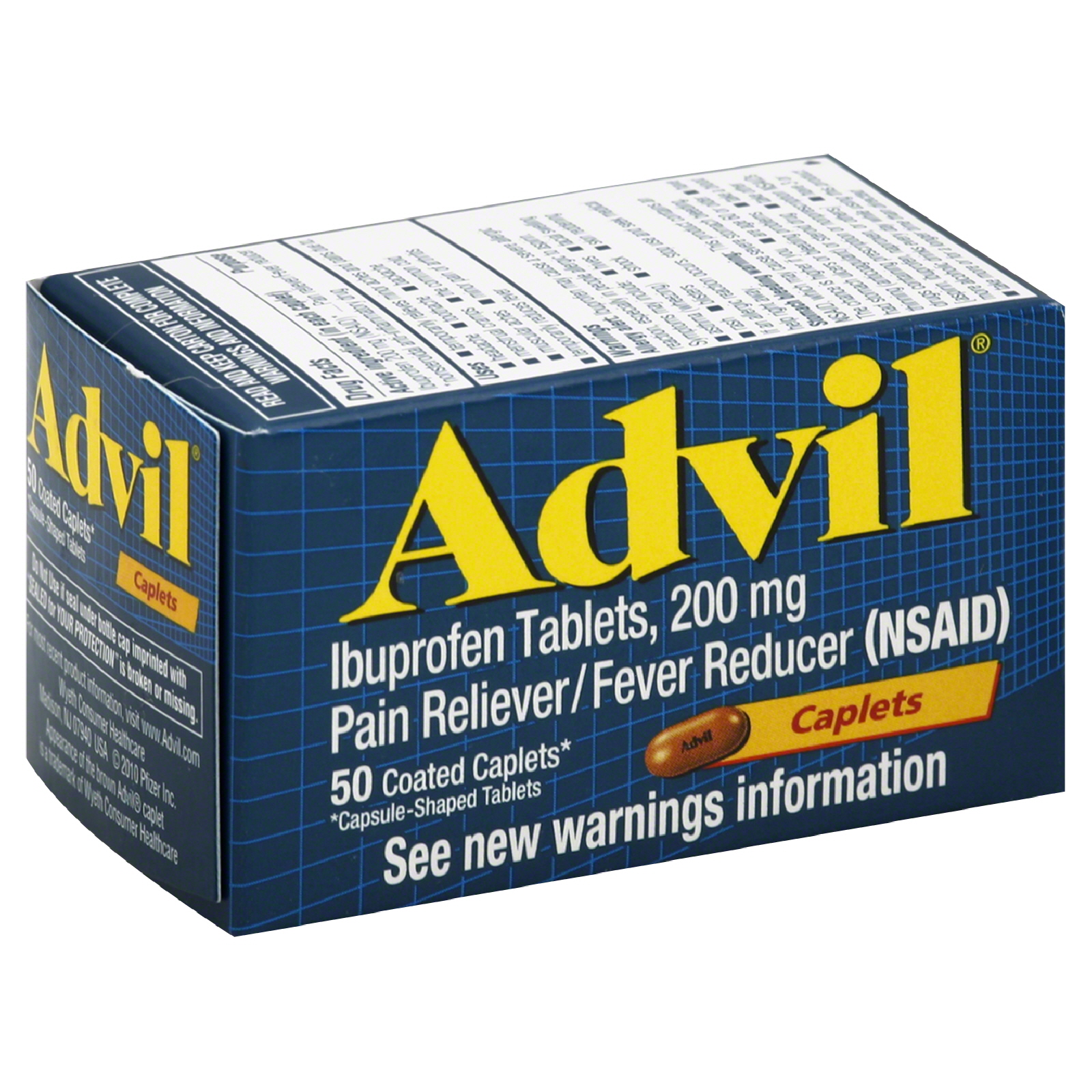 Advil Pain Reliever/Fever Reducer, 200 mg, Coated Caplets, 50 caplets at Kmart.com