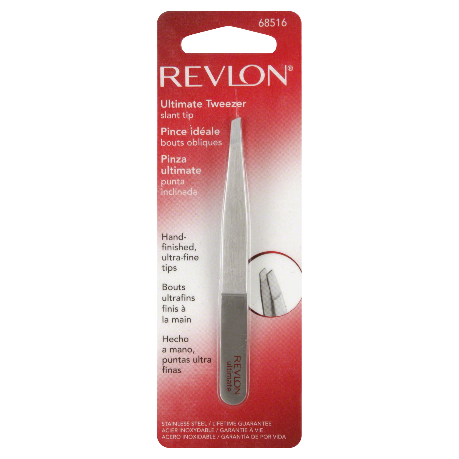 UPC 309974685160 Revlon Tweezer, Ultimate, Slant Tip, 1 tweezer