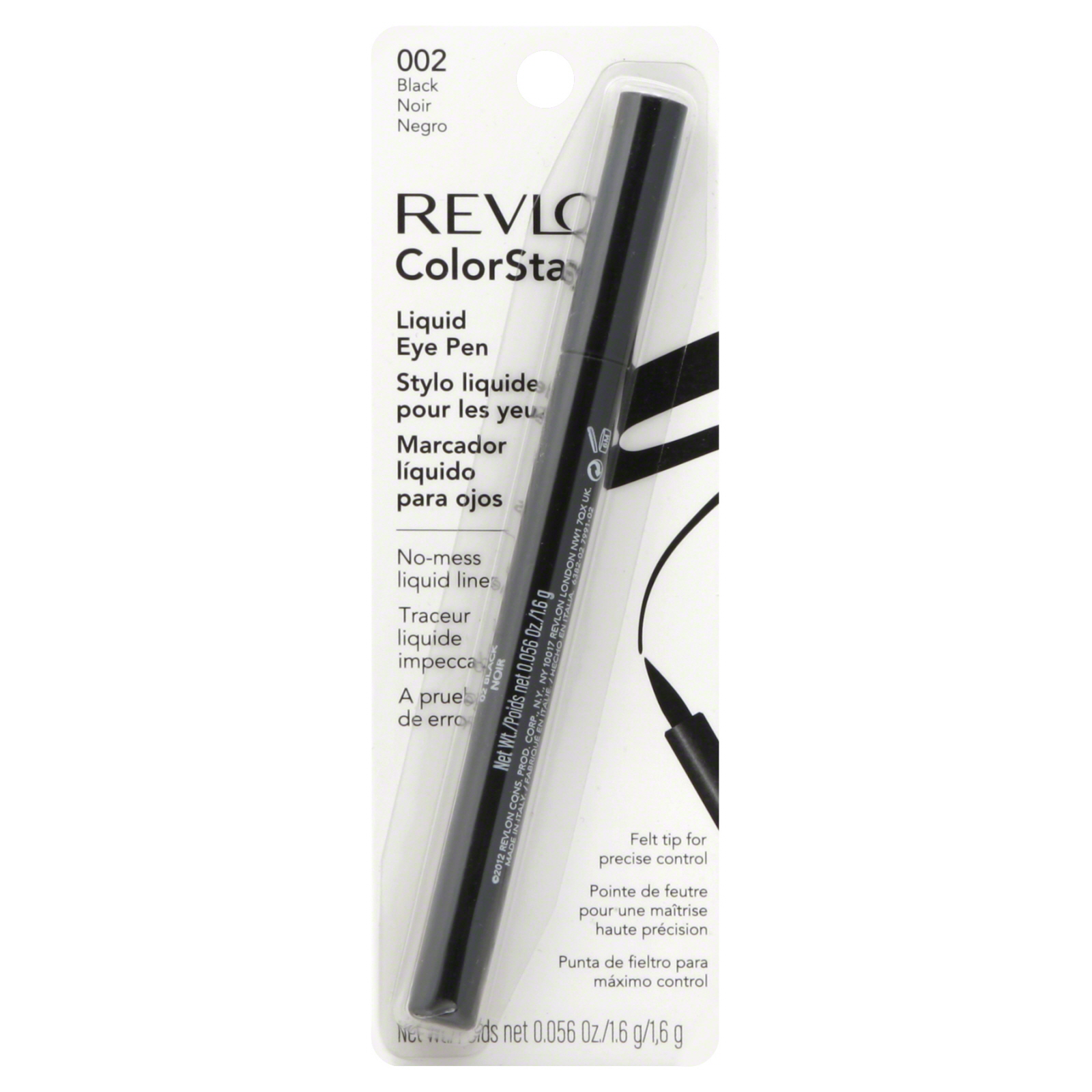 Revlon ColorStay Liquid Eye Pen, Black 002, 0.056 oz (1.6 g) at Sears.com