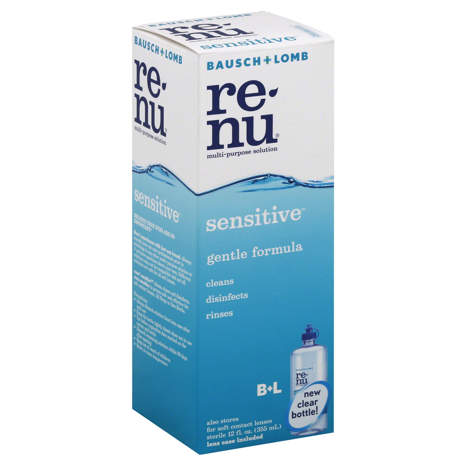 Renu Re-Nu Sensitive Multi-Purpose Solution, 12 fl oz (355 ml) at mygofer.com