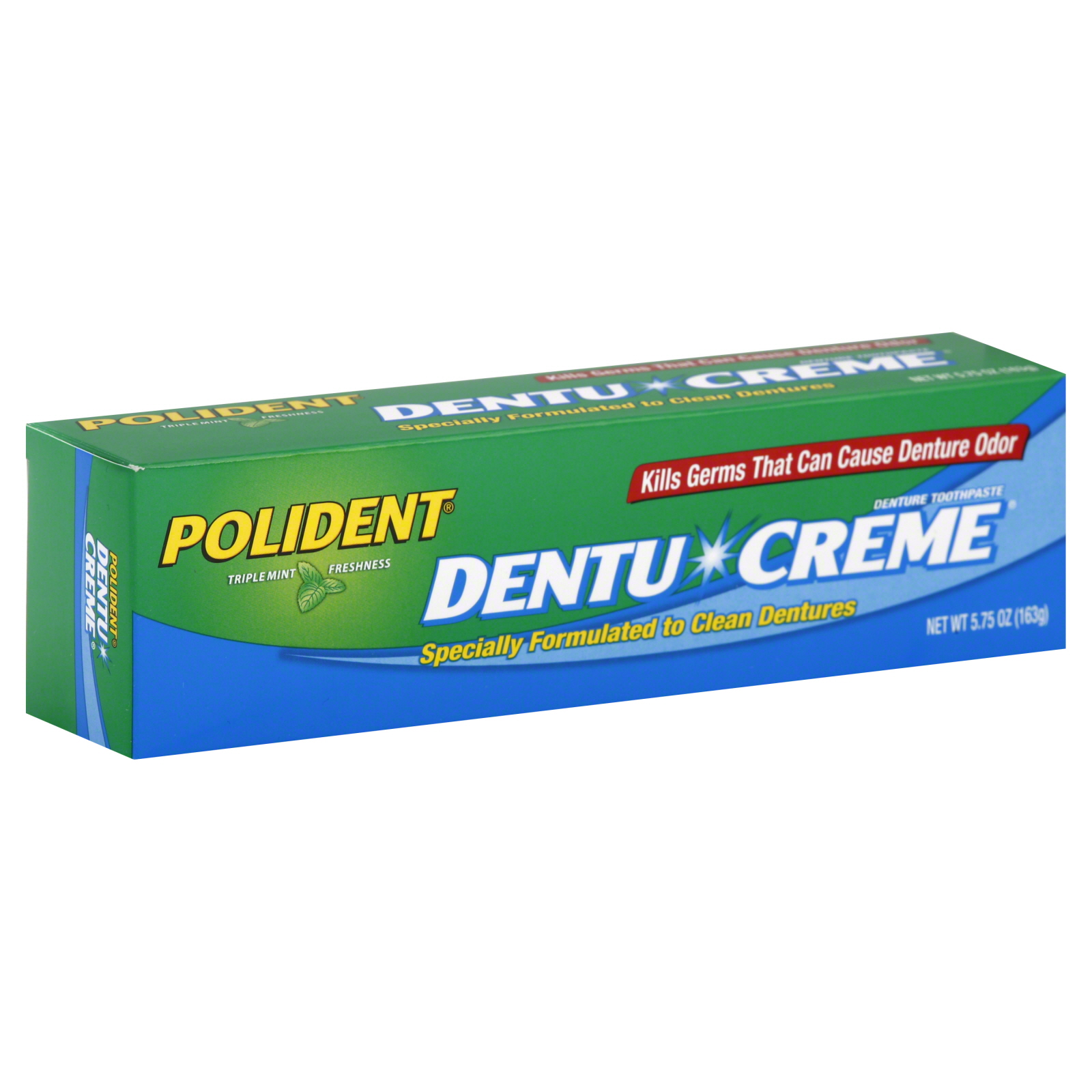 Polident Dentu-Creme Toothpaste, Denture, Triple Mint Freshness, 5.75 oz (163 g) at Kmart.com