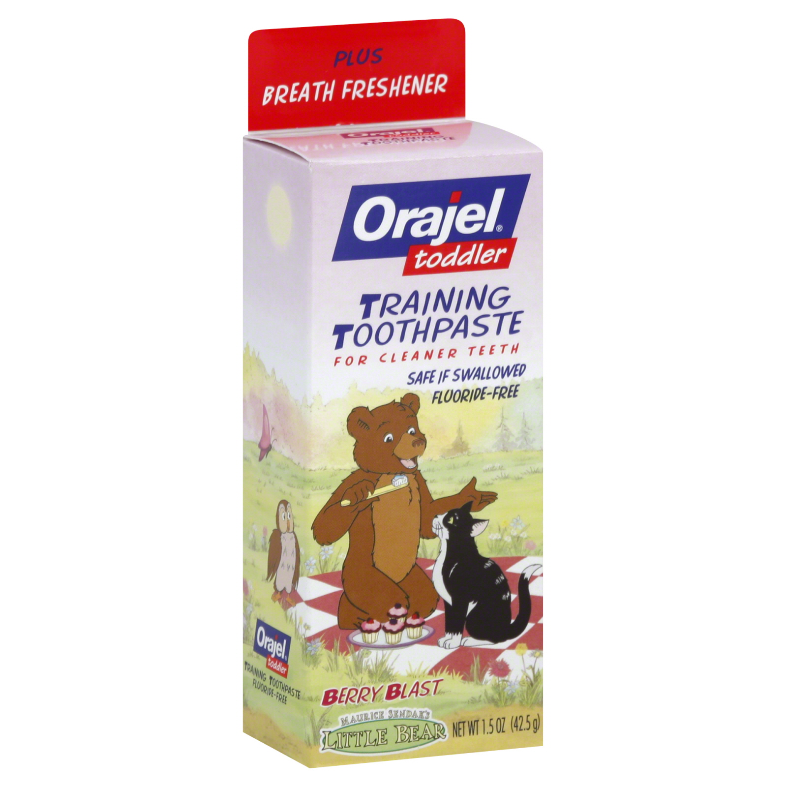 UPC 310310322946 Orajel Toddler Training Toothpaste, Plus Breath