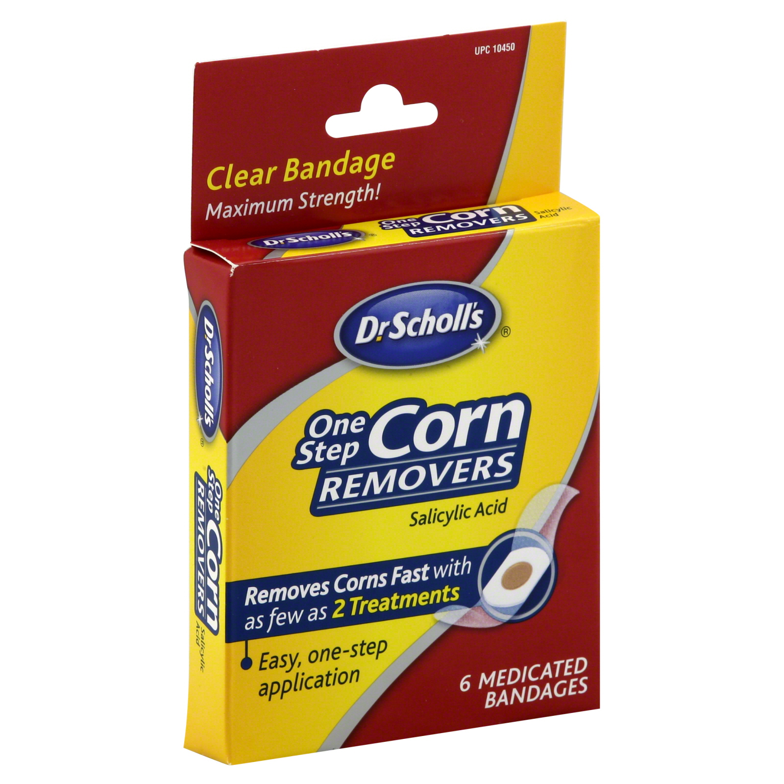 Dr. Scholl's Corn Removers, One Step, Maximum Strength, 6 bandages