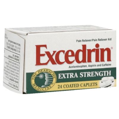 Excedrin Pain Reliever/Pain Reliever Aid, Extra Strength, Coated Caplets, 24 caplets at Kmart.com