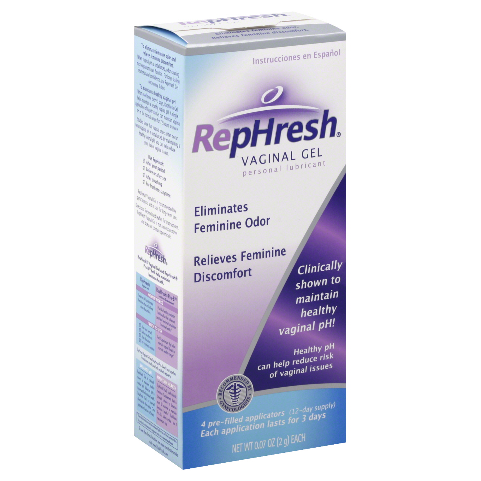 RepHresh Vaginal Gel, 4 - 0.07 oz (2 g) applicators at Kmart.com