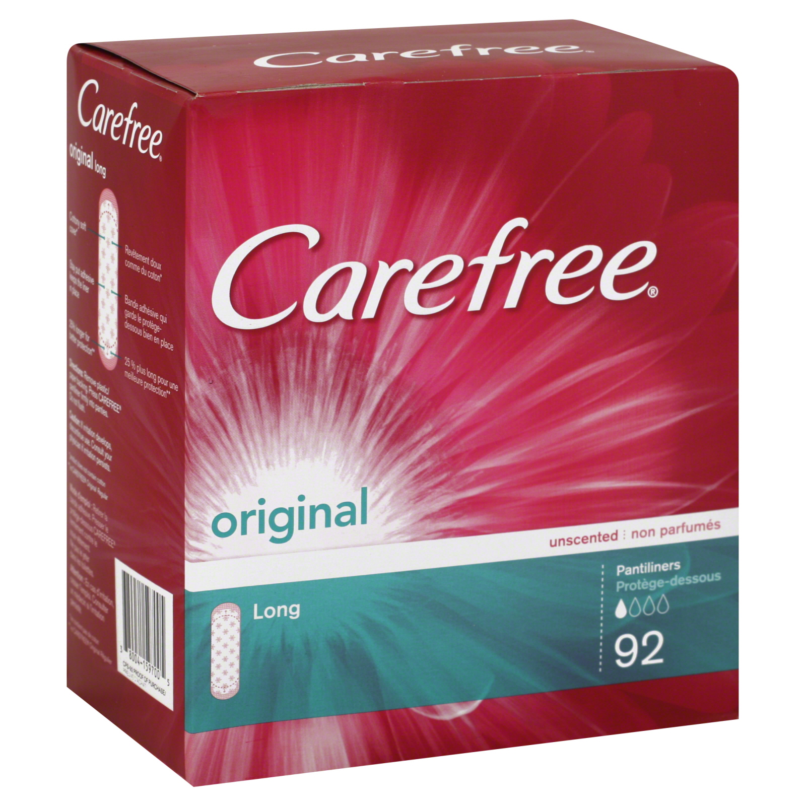 Carefree Panty Liners UPC & Barcode | upcitemdb.com