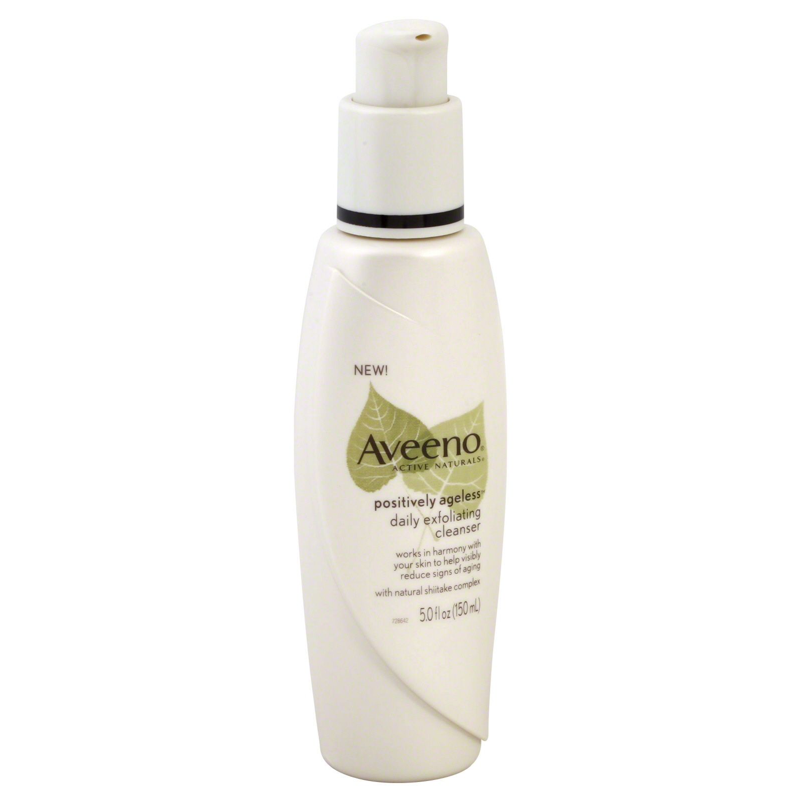 Aveeno Active Naturals Positively Ageless Cleanser, Daily Exfoliating, 5 fl oz (150 ml) at mygofer.com