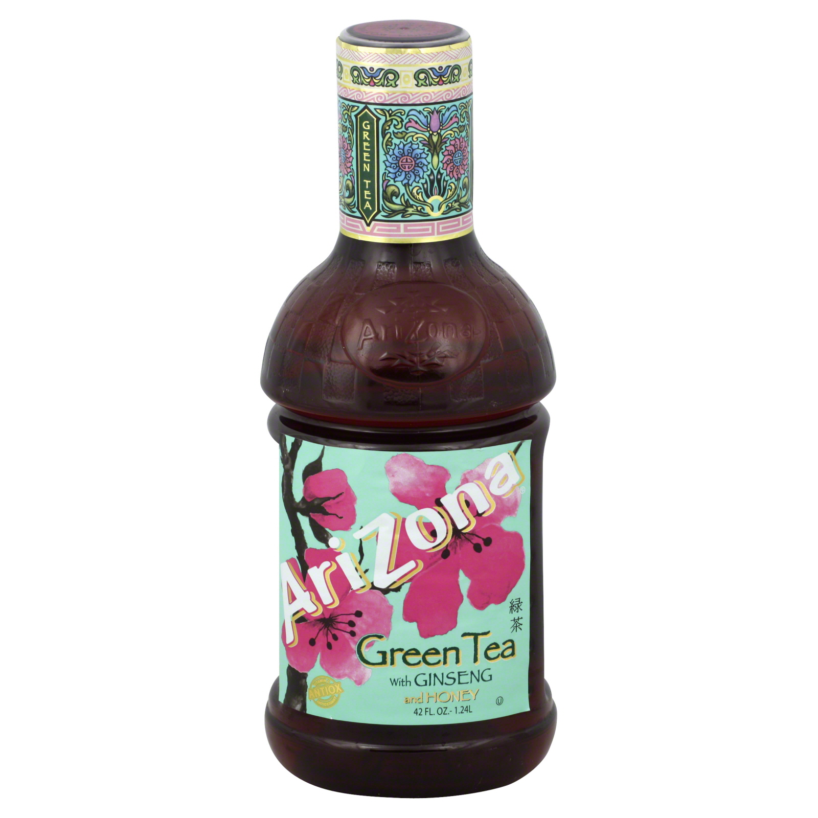 Arizona Green Tea, with Ginseng and Honey, 42 fl oz (1.31 qt) 1.24 l