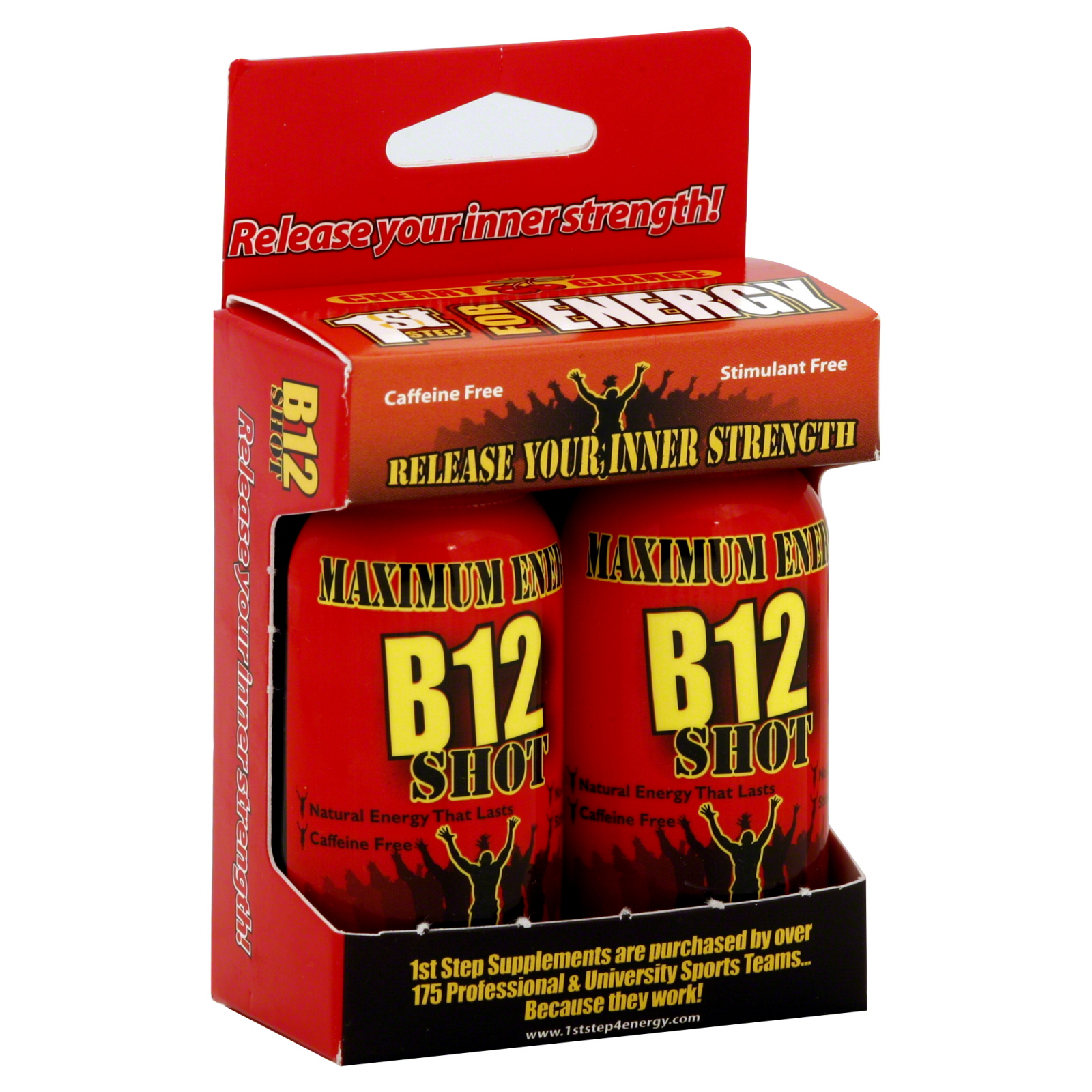 B12 Shot, Maximum Energy, Cherry Charge, 2 - 1 fl oz bottles