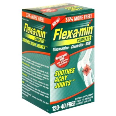 Flex-a-min Glucosamine Chondroitin Complete Extra Strength Coated Tablets 120 Count