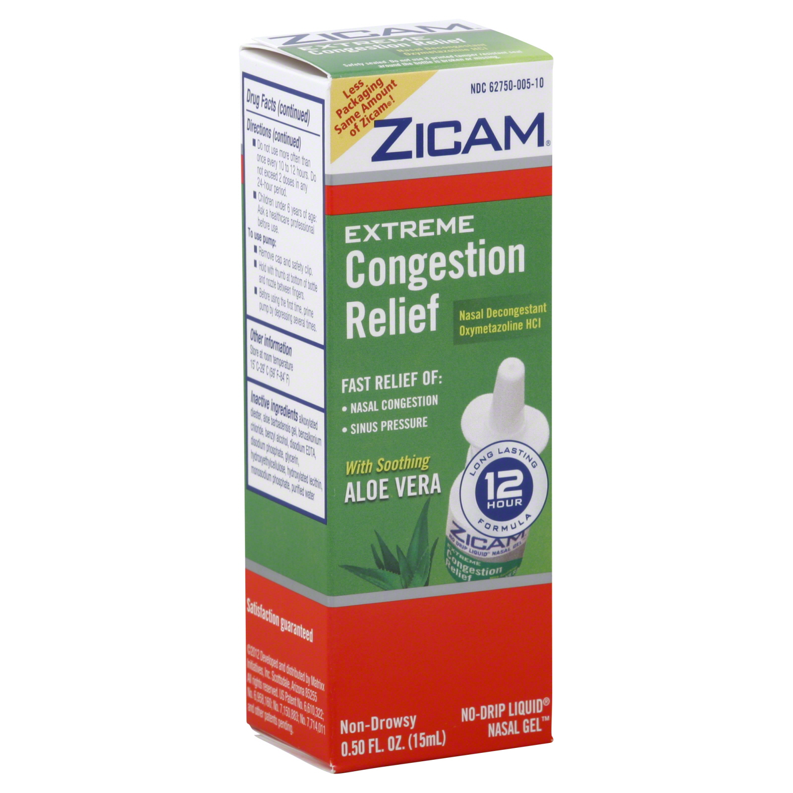 Congestion Relief, Extreme, No-Drip Liquid Nasal Gel, 0.5 fl oz (15 ml)