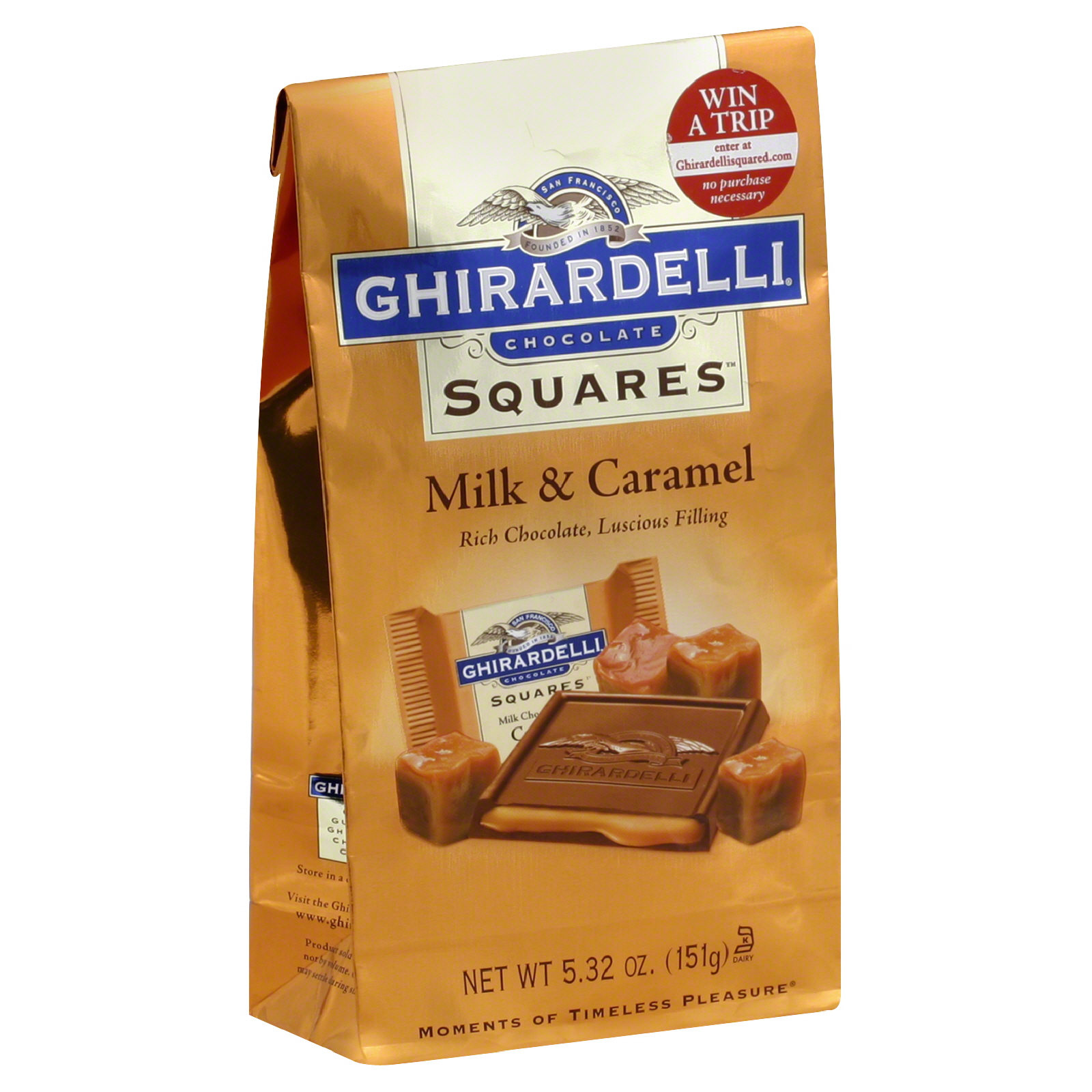 Ghirardelli Chocolate Squares Chocolate, Milk & Caramel, 3.3 oz (93 g) at Kmart.com