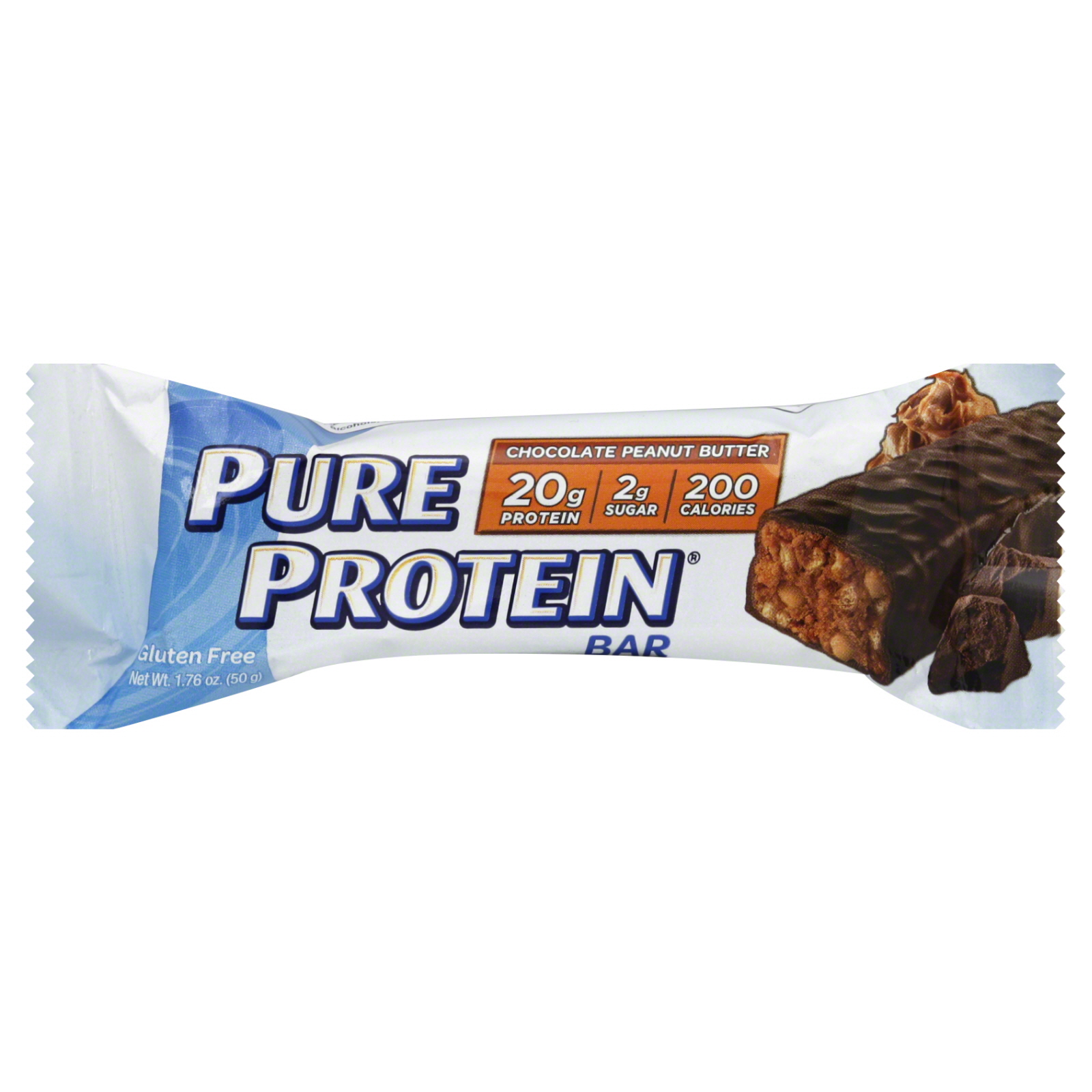 Chocolate Butter, Bar, bar pure Pure   Protein peanut chocolate butter Protein 1.76 nutrition  oz (50 Peanut g protein