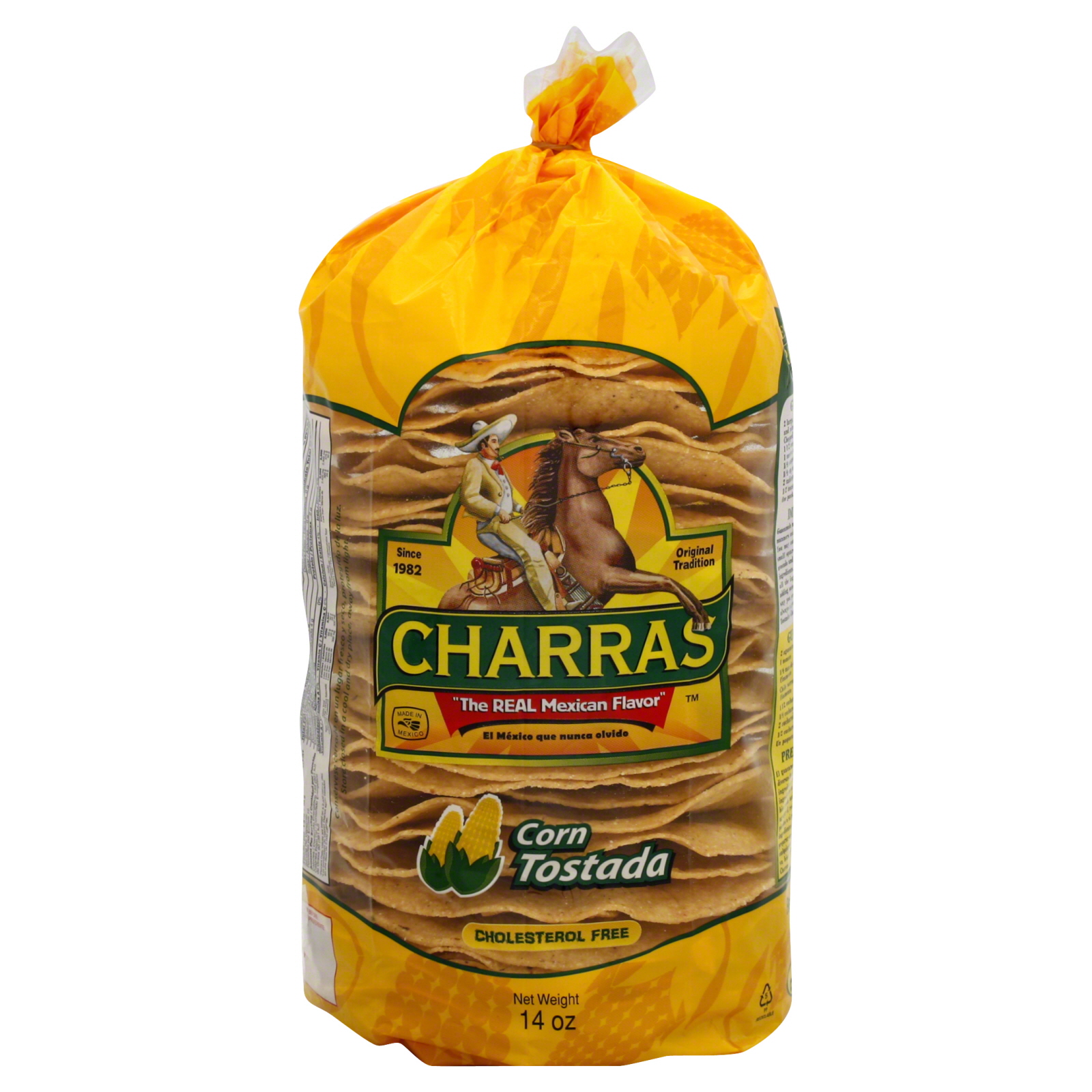 UPC 756702131305 Charras Corn Tostadas 8 Bags (14 oz ea