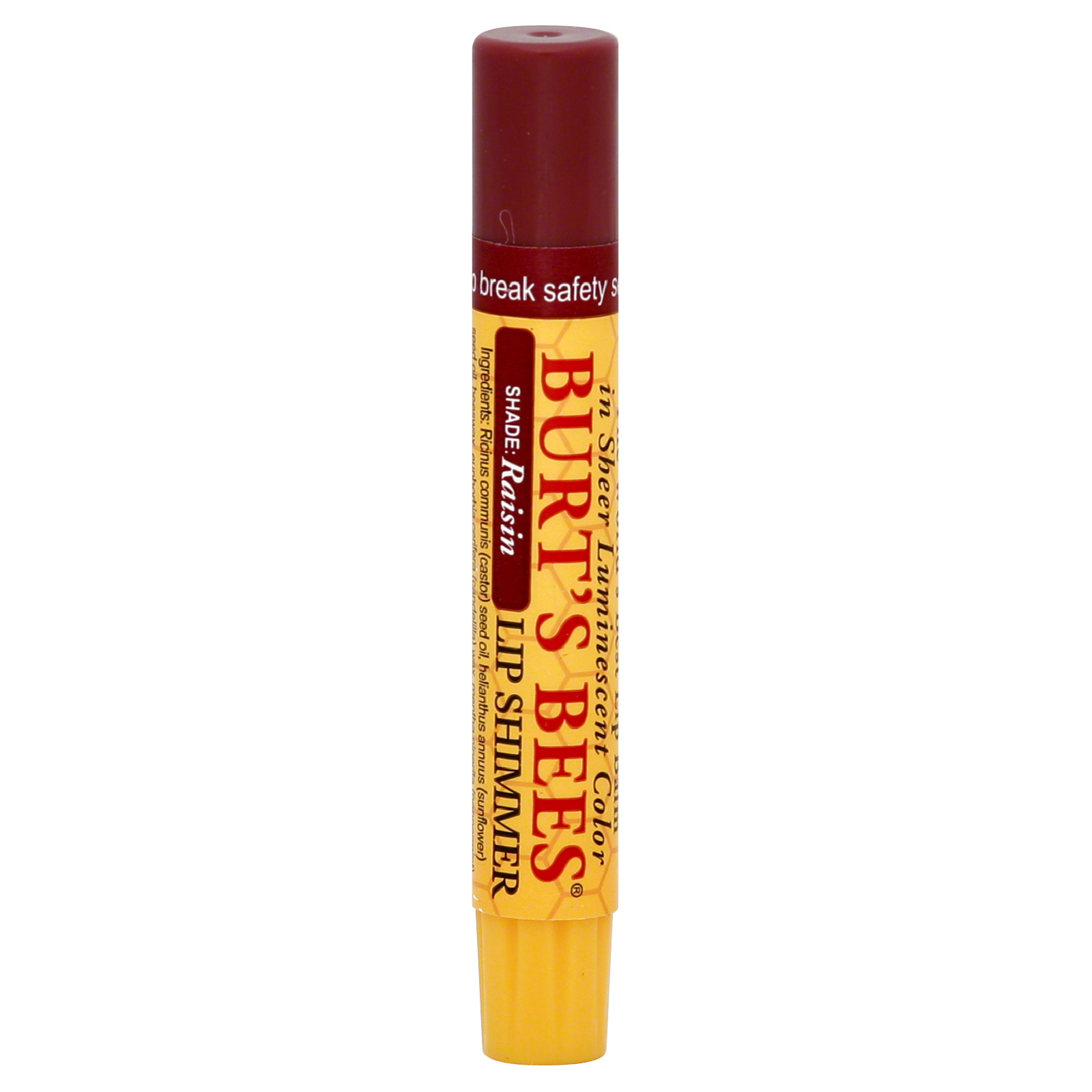 Burt's Bees Lip Shimmer, Raisin, 0.09 oz (2.6 g) Purples