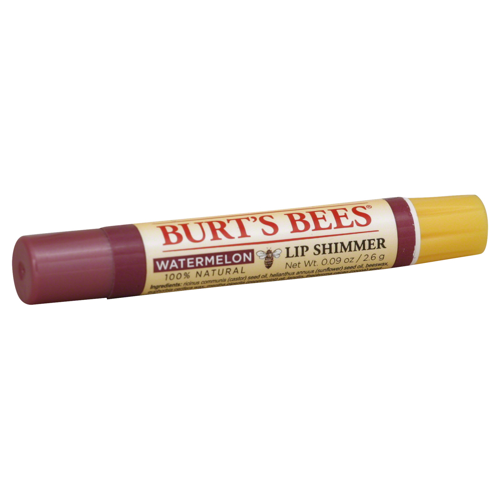 Burt's Bees Lip Shimmer, Watermelon, 0.09 oz (2.6 g) Pinks