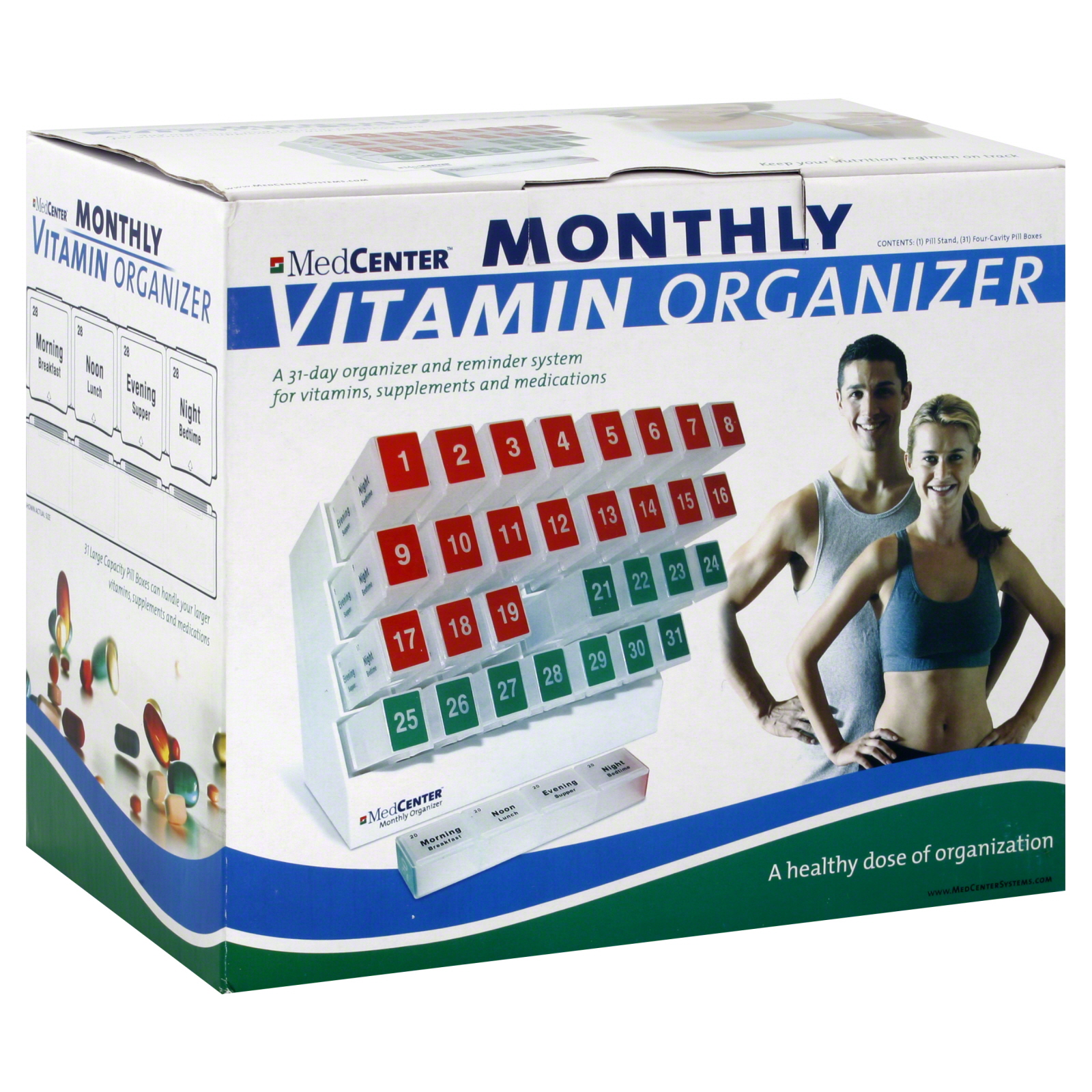 Vitamin Organizer. Monthly, 1 organizer