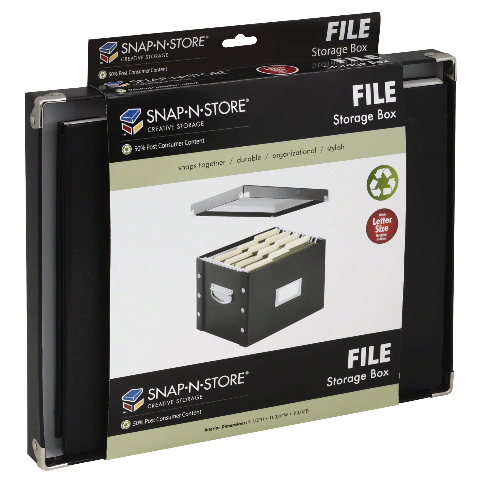 File Storage Box, Letter Size, 1 box