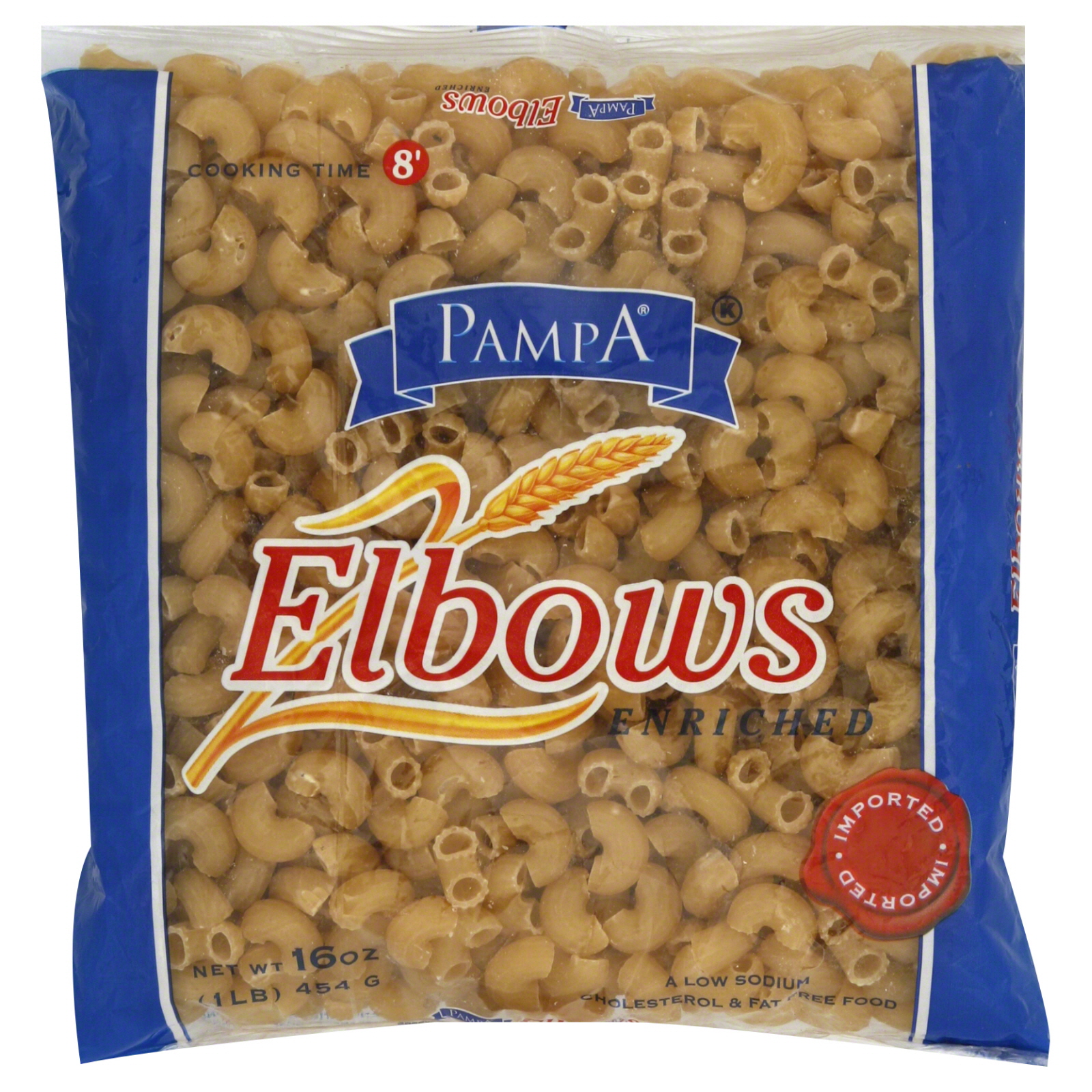 Pampa Elbows, Enriched, 16 oz (1 lb) 454 g at Kmart.com