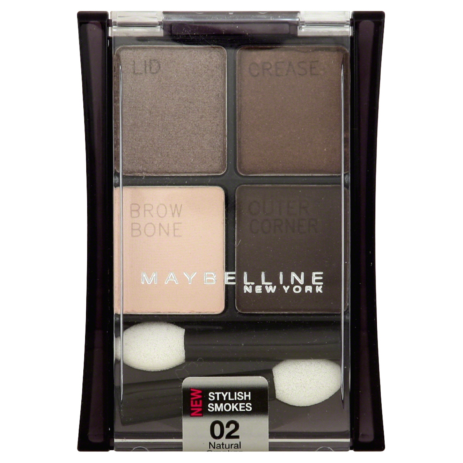 Maybelline New York Expert Wear Stylish Smokes Eyeshadow, Natural Smokes 02, 0.17 oz (4.8 g)