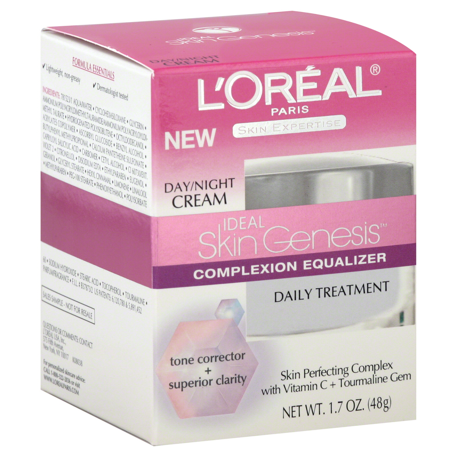 Ideal Skin Genesis Day/Night Cream, Complexion Equalizer, 1.7 oz (48 g)