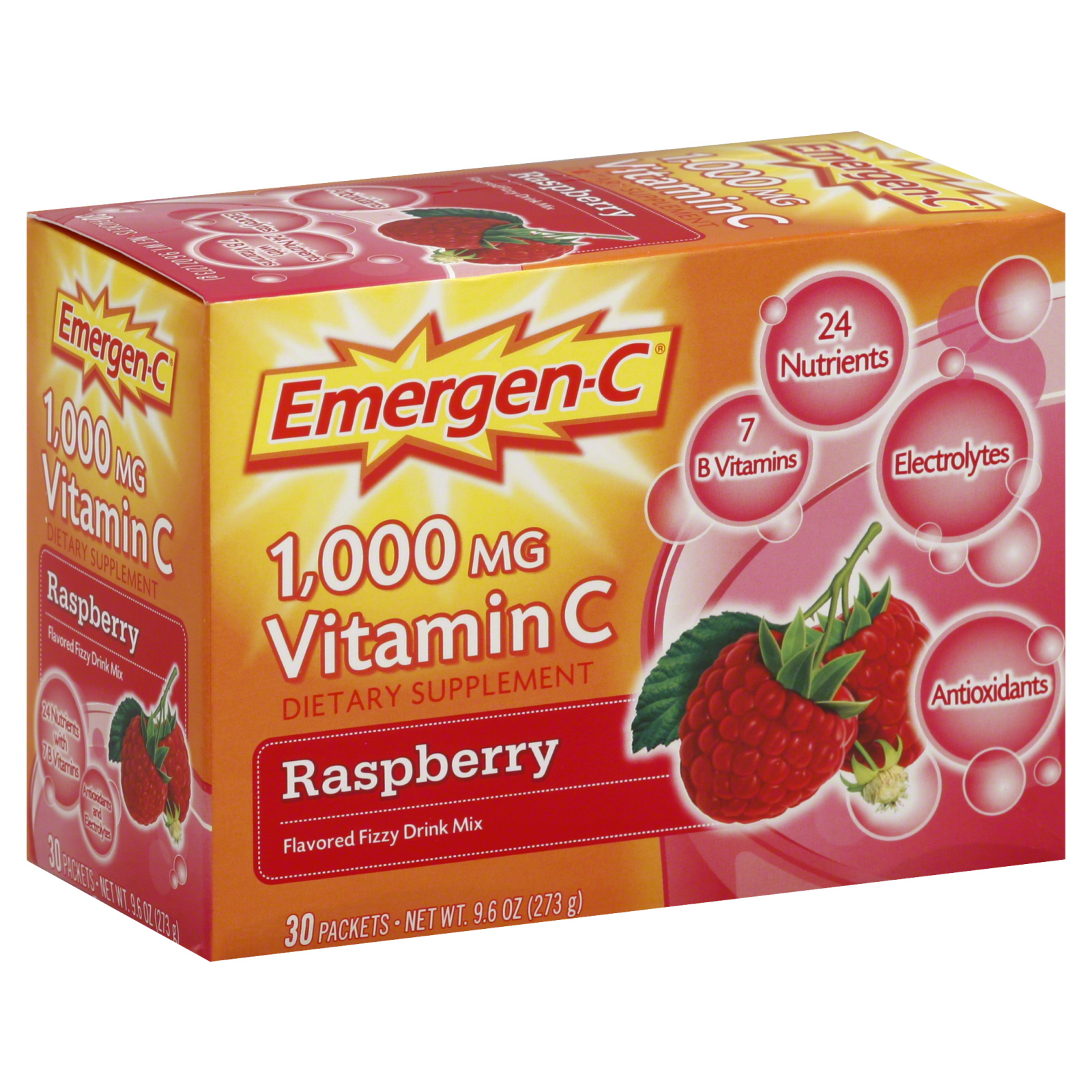 UPC 076314302017 EmergenC Flavored Fizzy Drink Mix, Vitamin C, 1,000