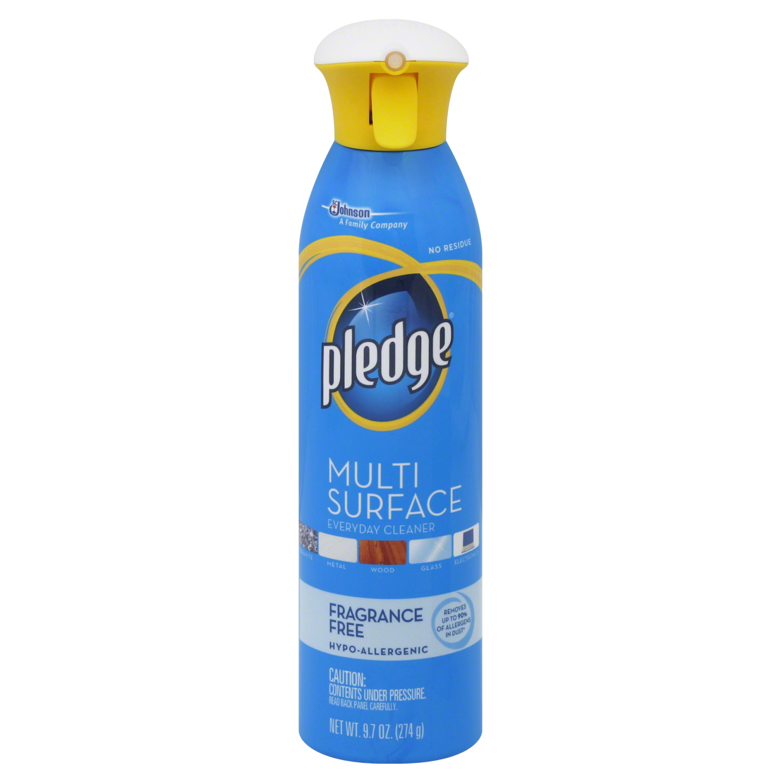 Pledge Multi Surface, Fragrance Free with Allergen Trappers, 9.7 oz