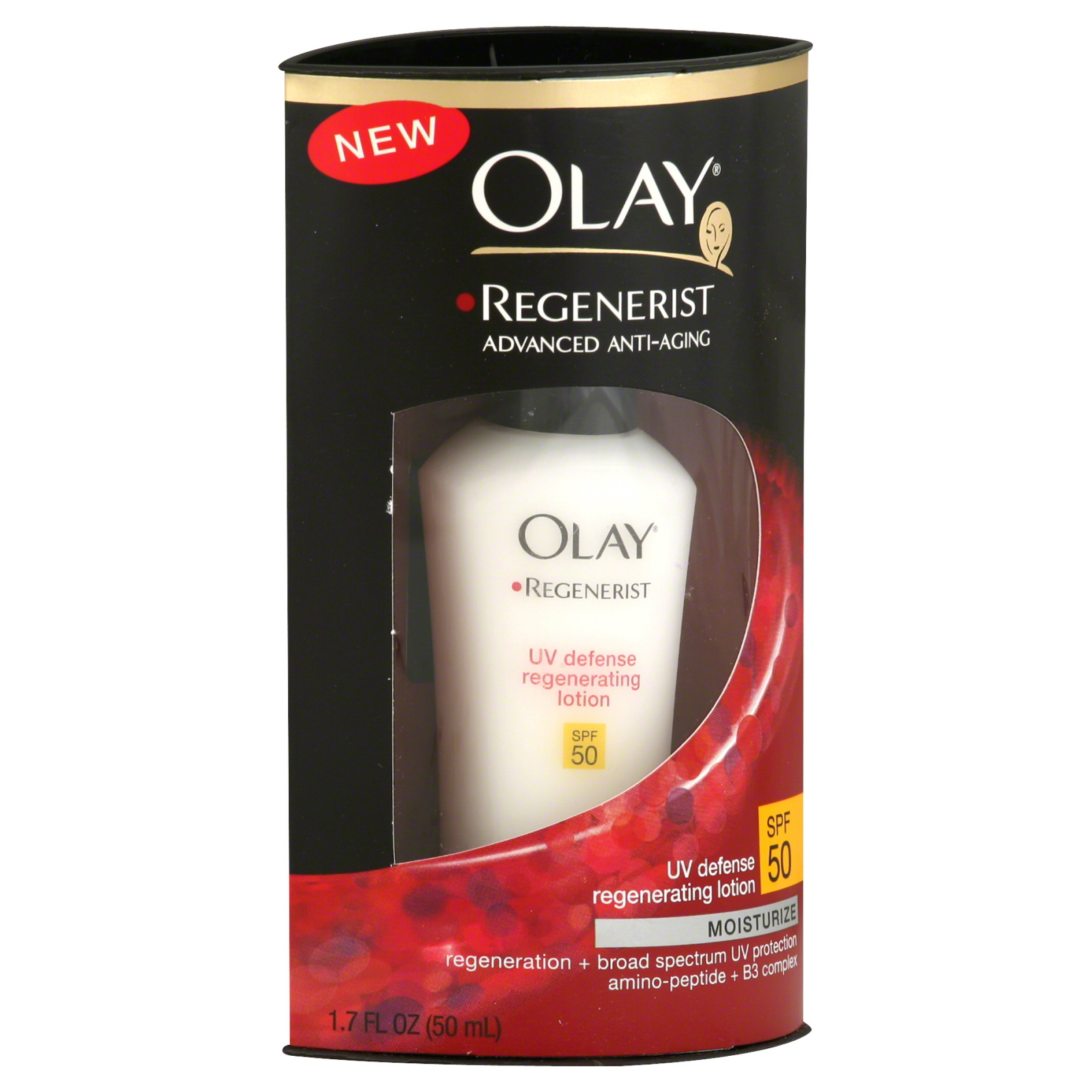 Olay Regenerist UV Defense Regenerating Lotion, 1.7 oz