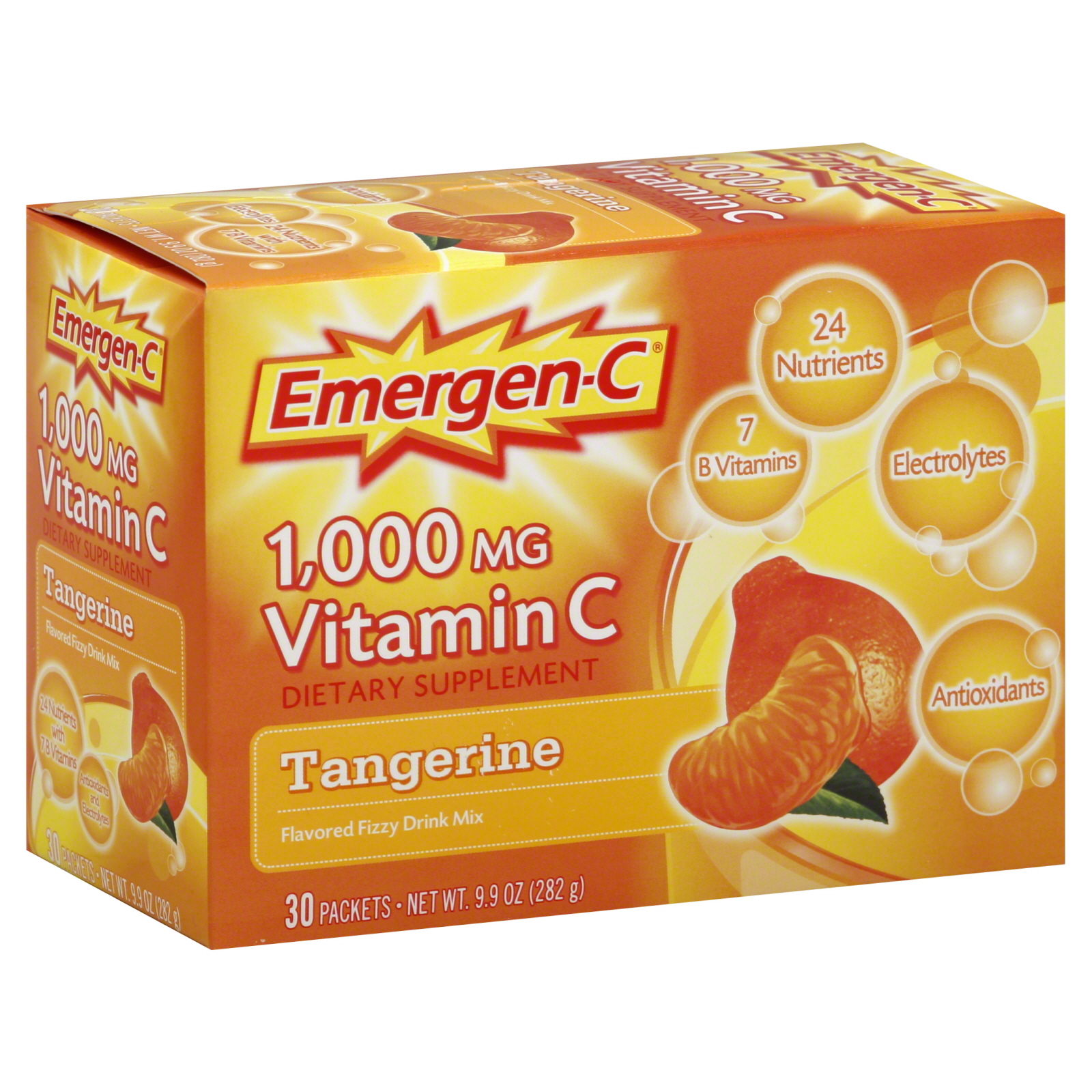 UPC 076314302024 EmergenC Flavored Fizzy Drink Mix, Vitamin C, 1000