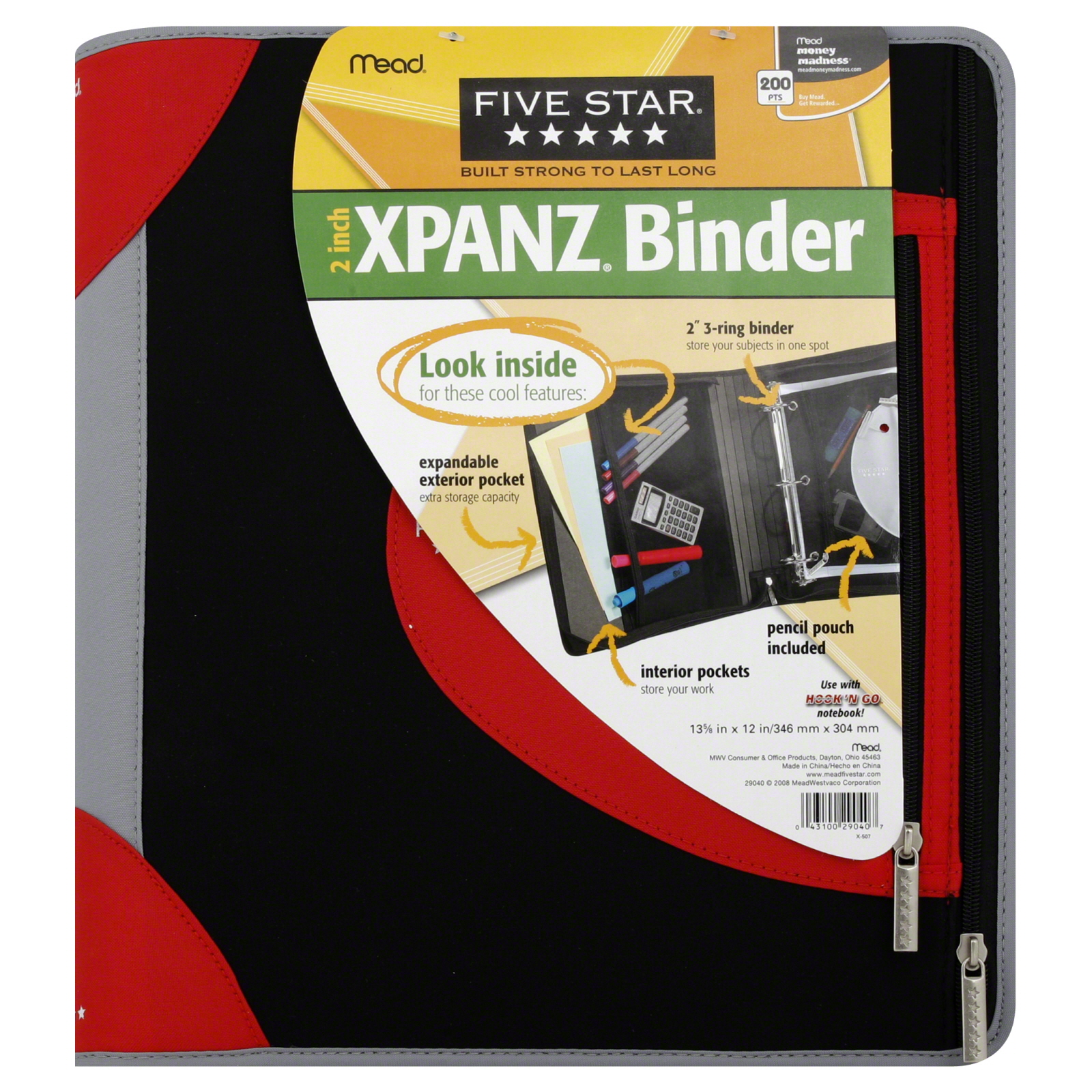 UPC 043100290407 Mead Five Star Binder, 2 Inch, 1 binder MEAD PRODUCTS