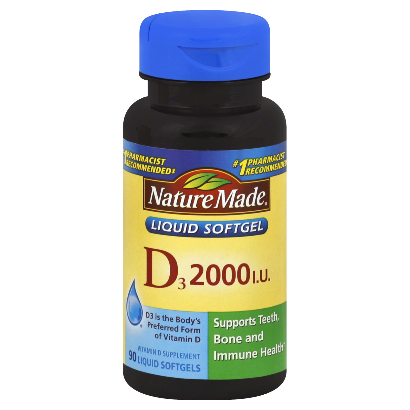 UPC 031604025854 Nature Made D3, 2000 IU, Liquid Softgels, 90