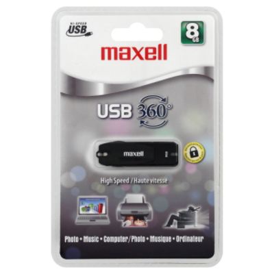 UPC 025215716478 product image for Maxell 8GB 360 USB 2.0 Flash Drive USB-308 | upcitemdb.com